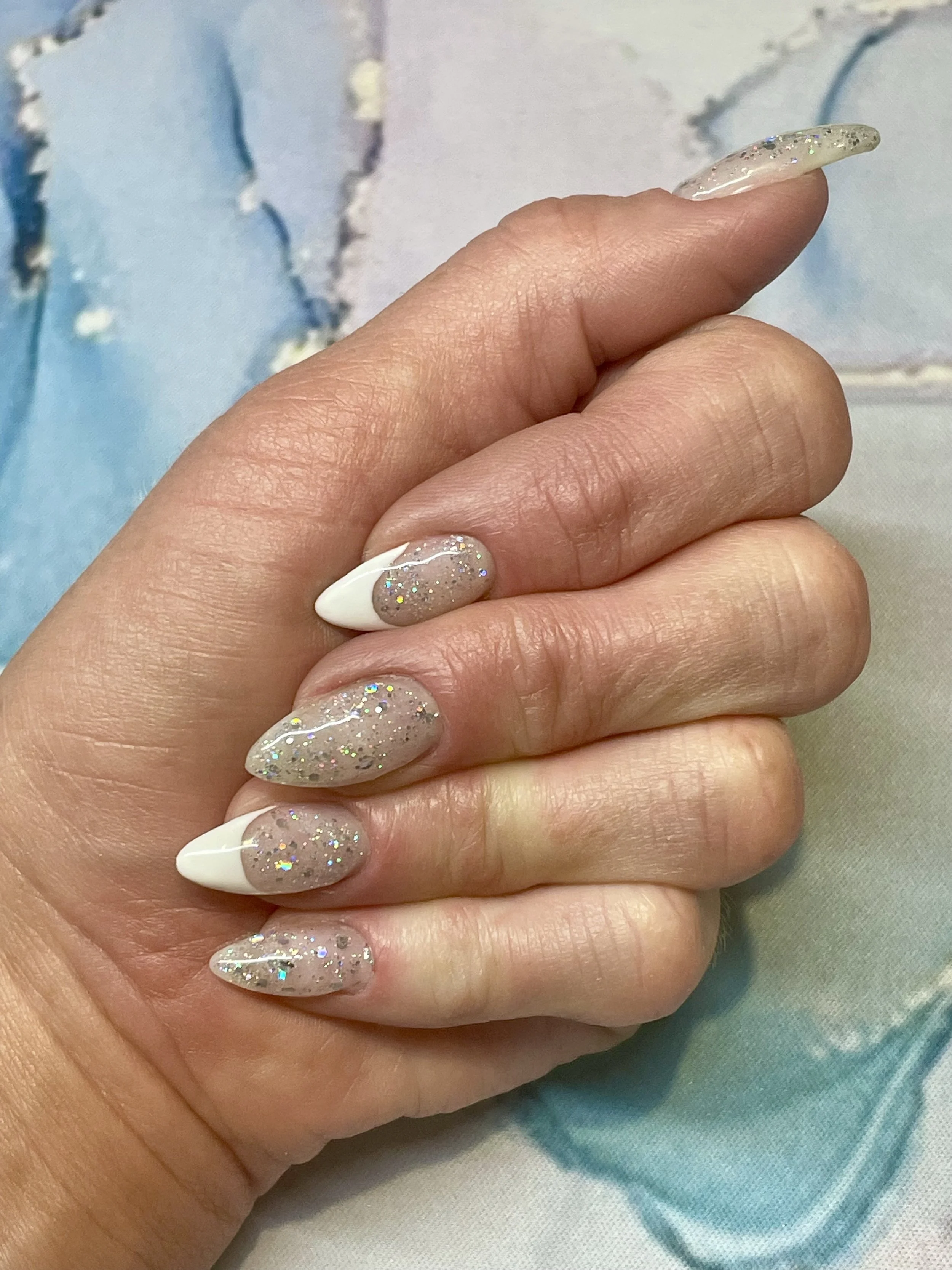 #NoFilter over Sculpted BIAB and French Tips