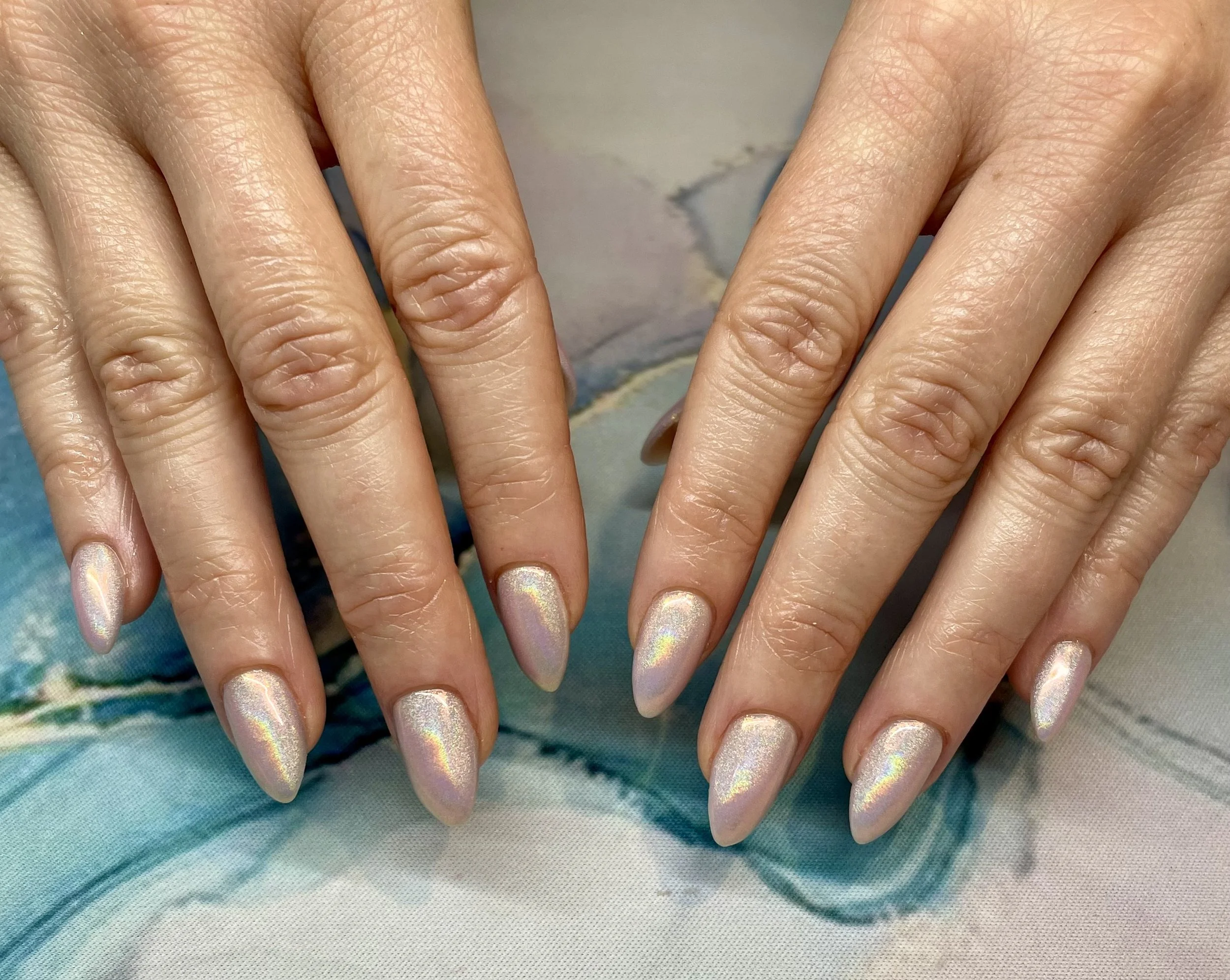 Prism Chrome over BIAB