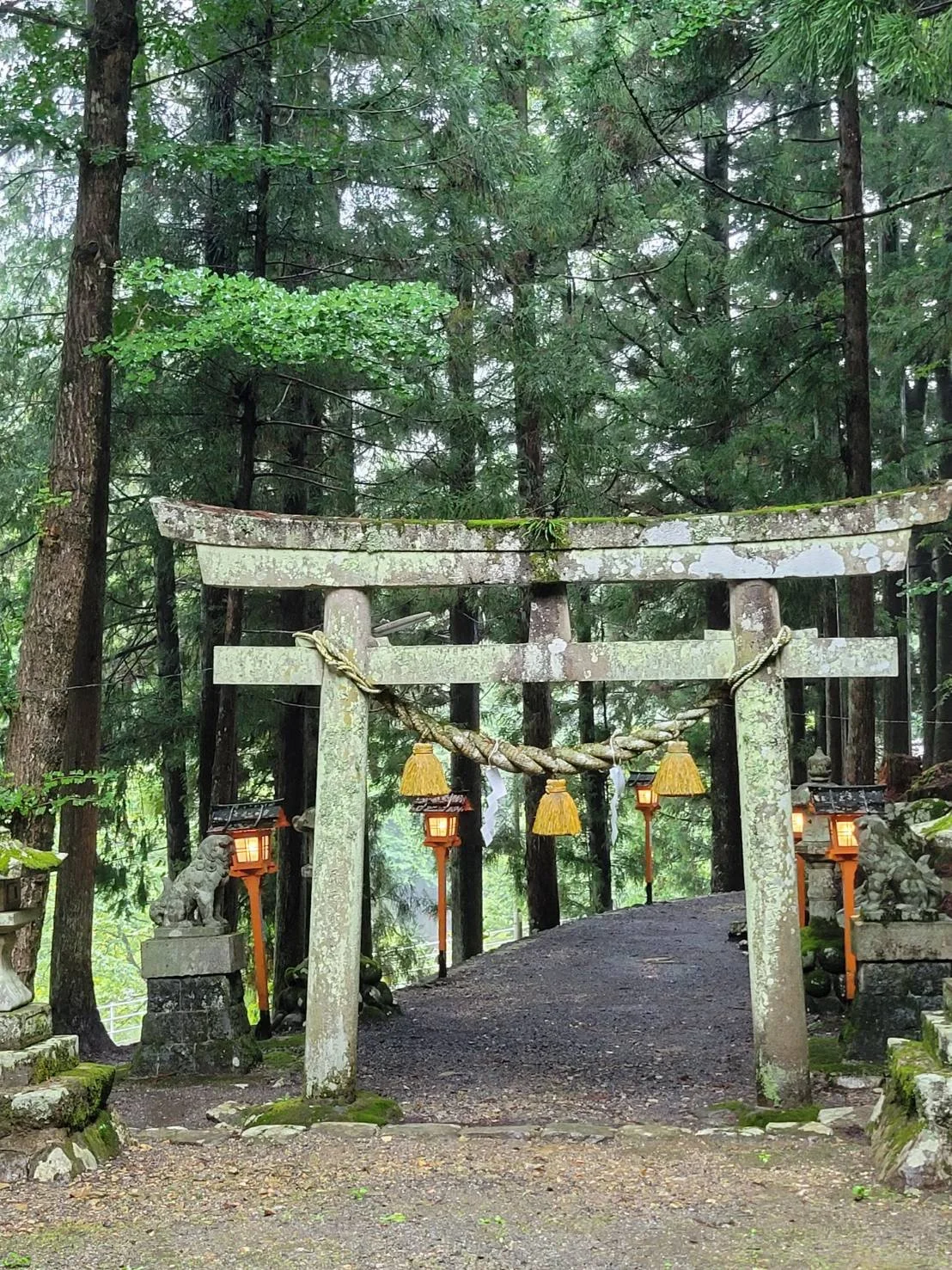 お客様と荘川神社へ。初の御朱印作ります！