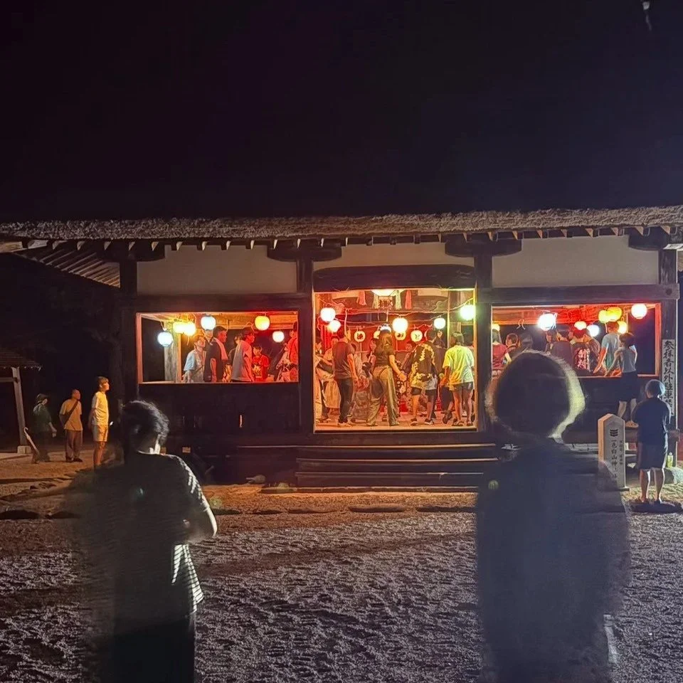 一色白山神社の盆踊りに参加しました。