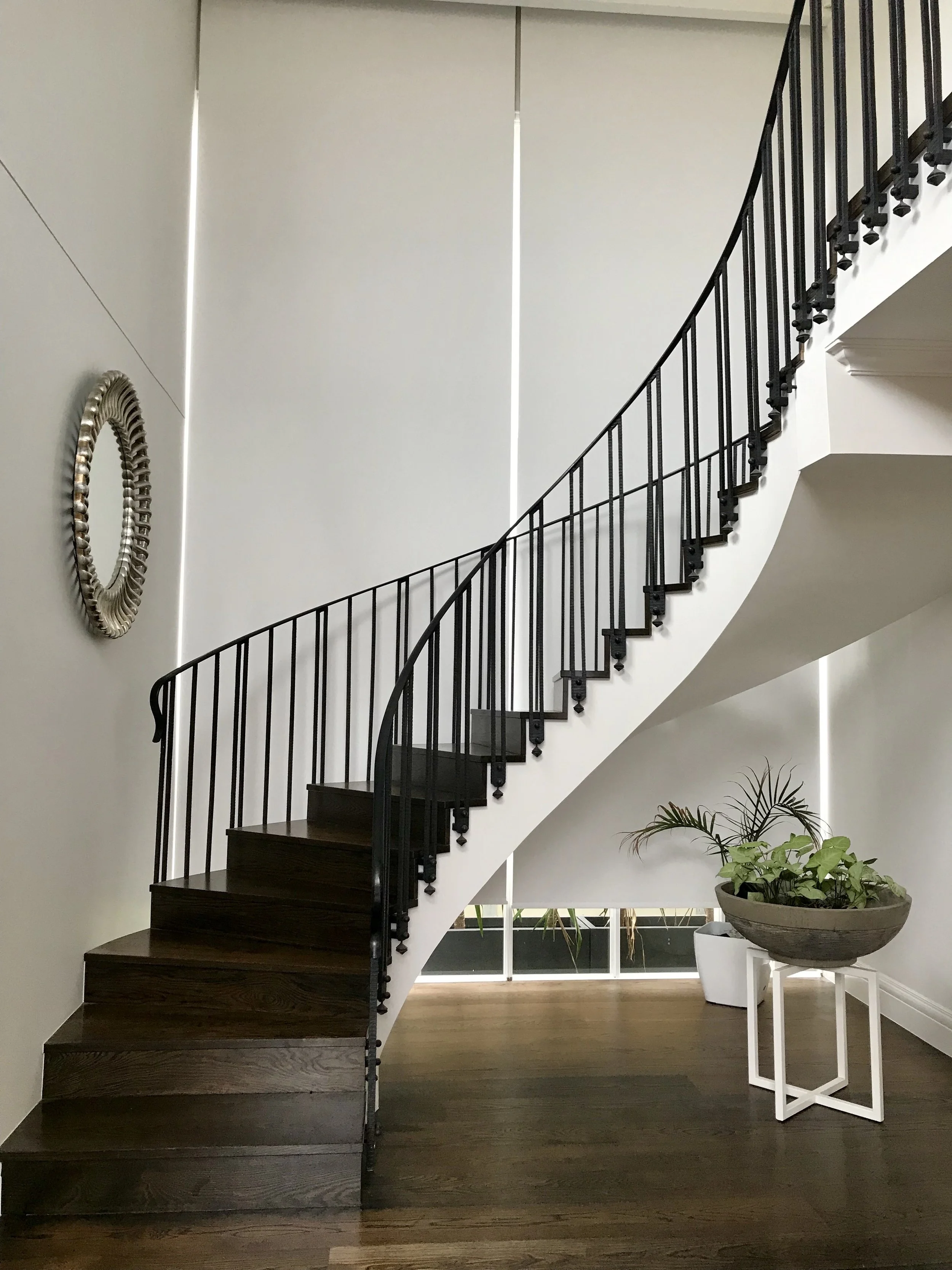 stair balustrade 16mm handrail spiral curve texture diamond 00005 copy.JPG
