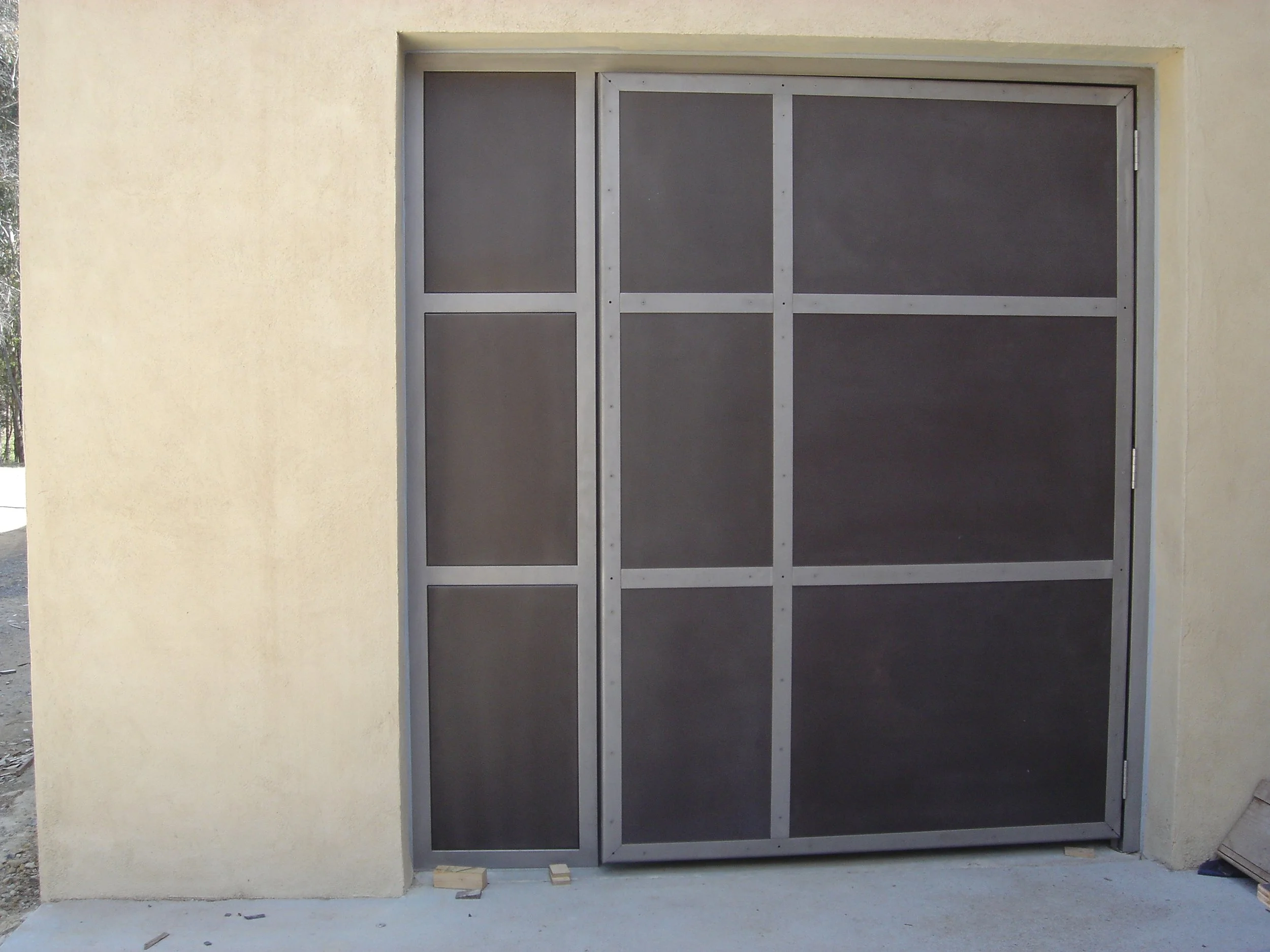 garage door cladding stainless baked heat treated 00003 copy.JPG