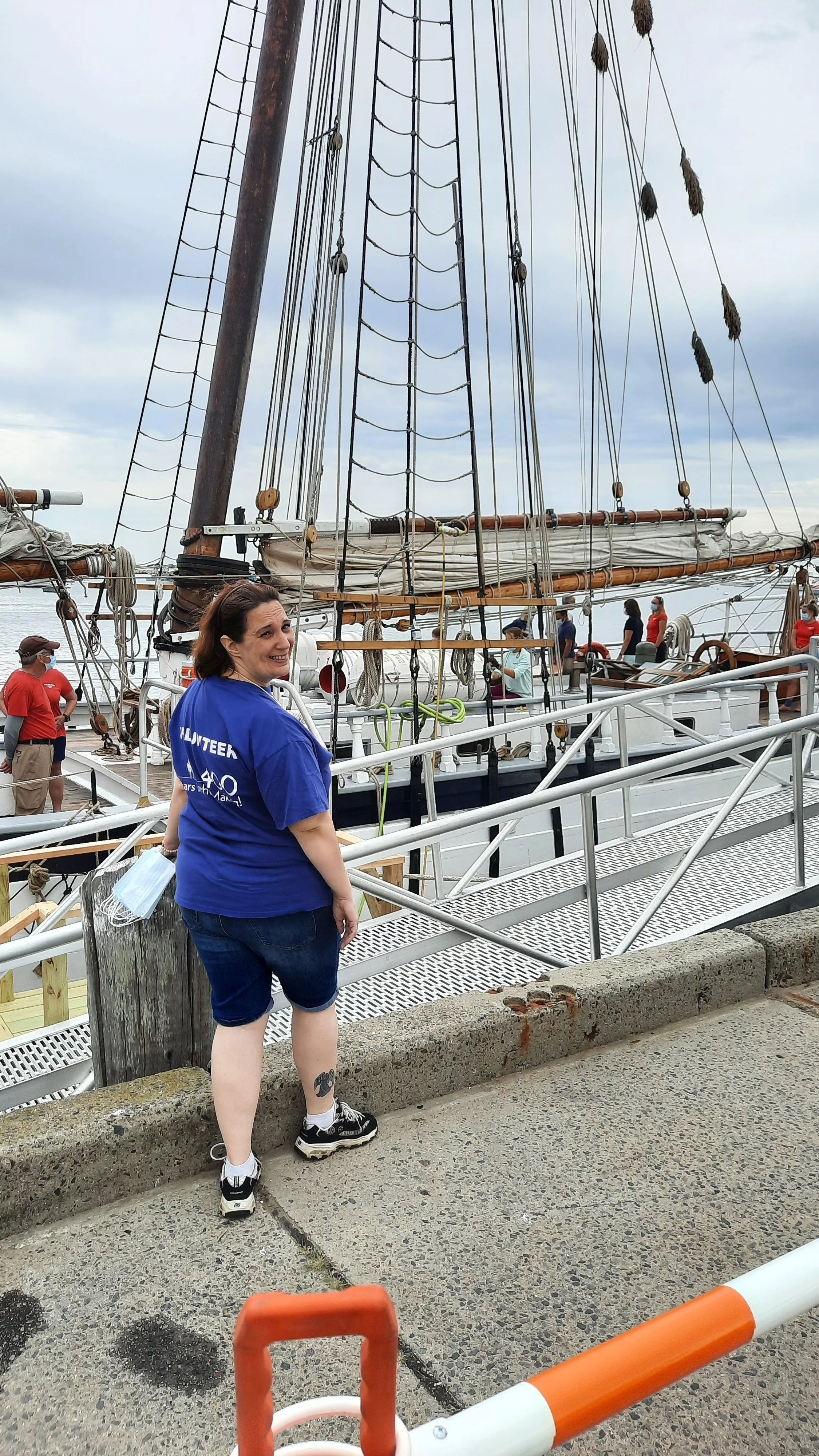 Volunteering at the official Plymouth 400 Maritime Salute, celebrating Plymouth’s history and 400th anniversary.