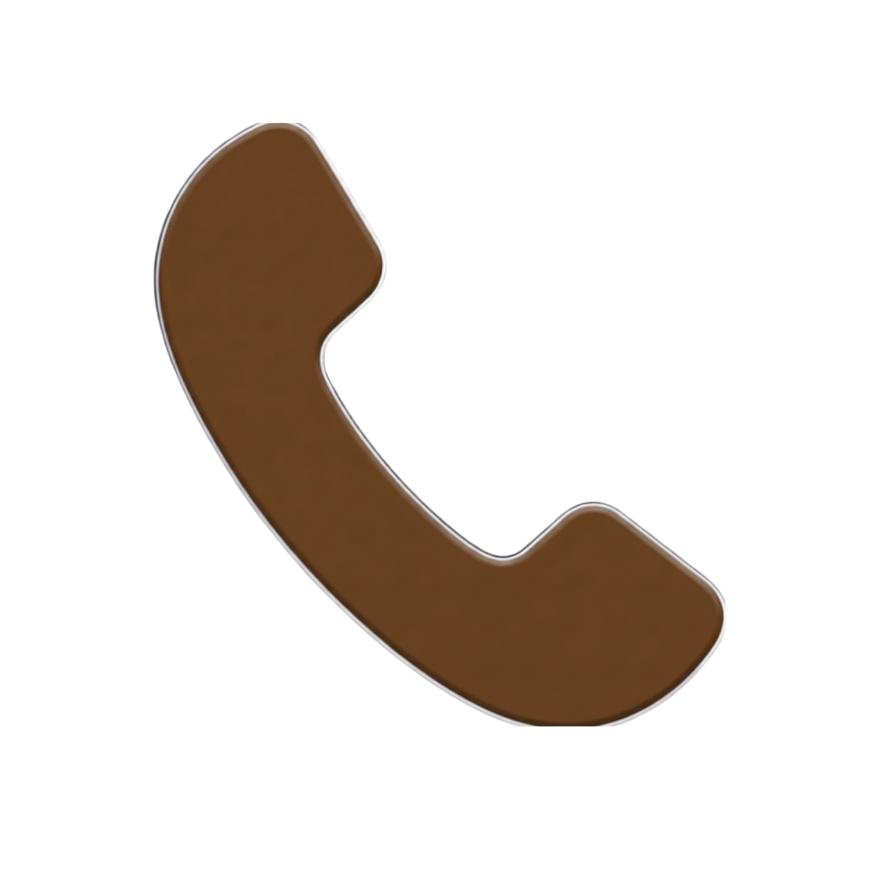 Luxury phone icon for The Hair Court salon in Bryan-College Station, Texas, used for call and text appointment inquiries.