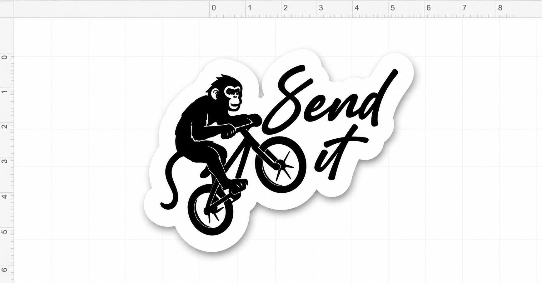 'Send It' Adventure Rider Decal