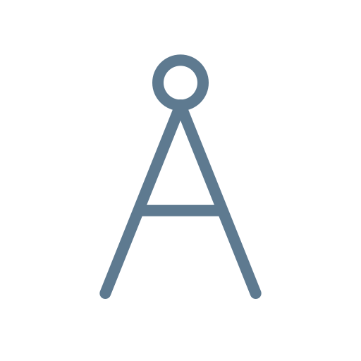 Icon of a drawing compass.