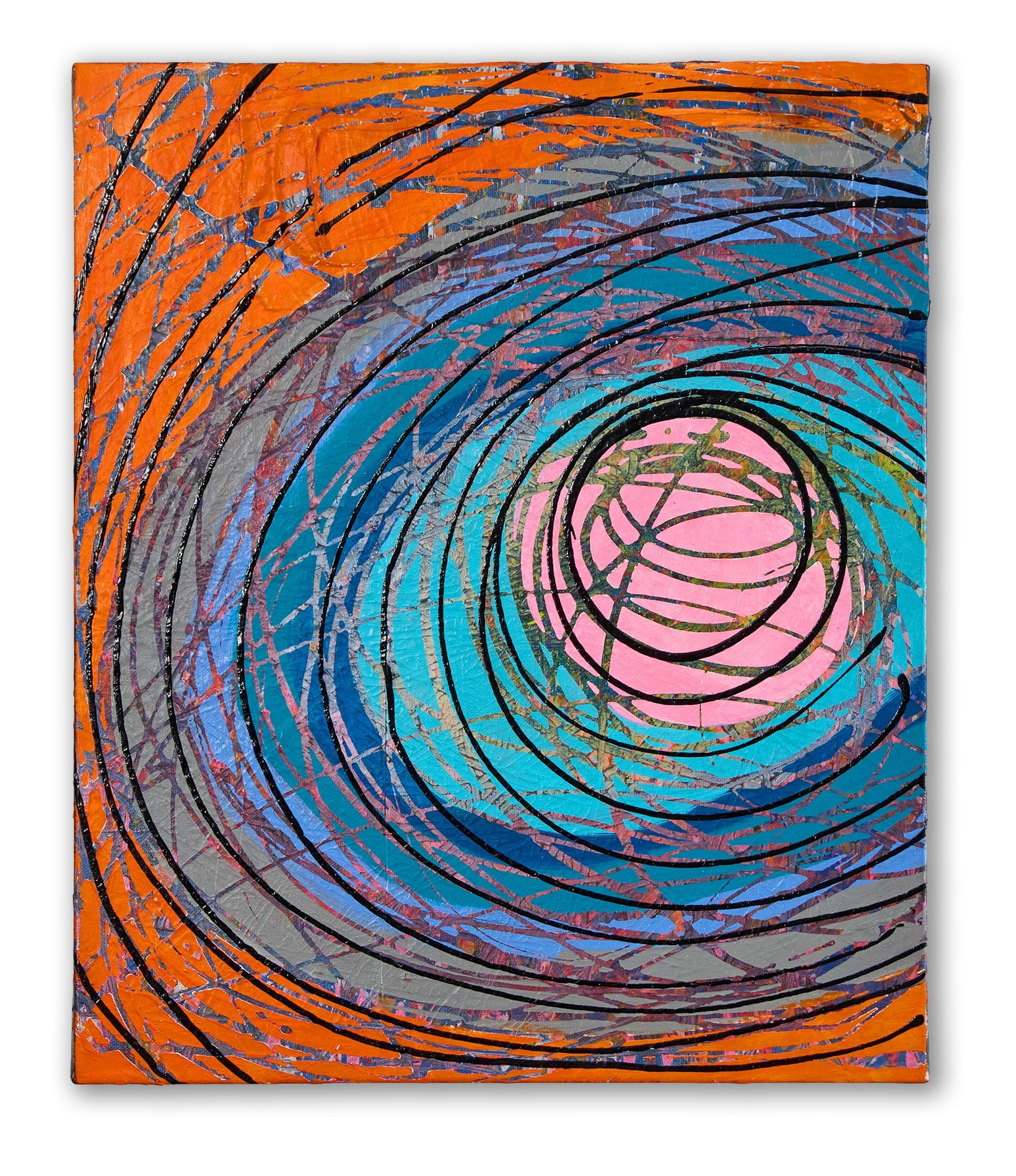 Original abstract artwork by Keith Hall, contemporary artist known for intuitive, process-driven painting.