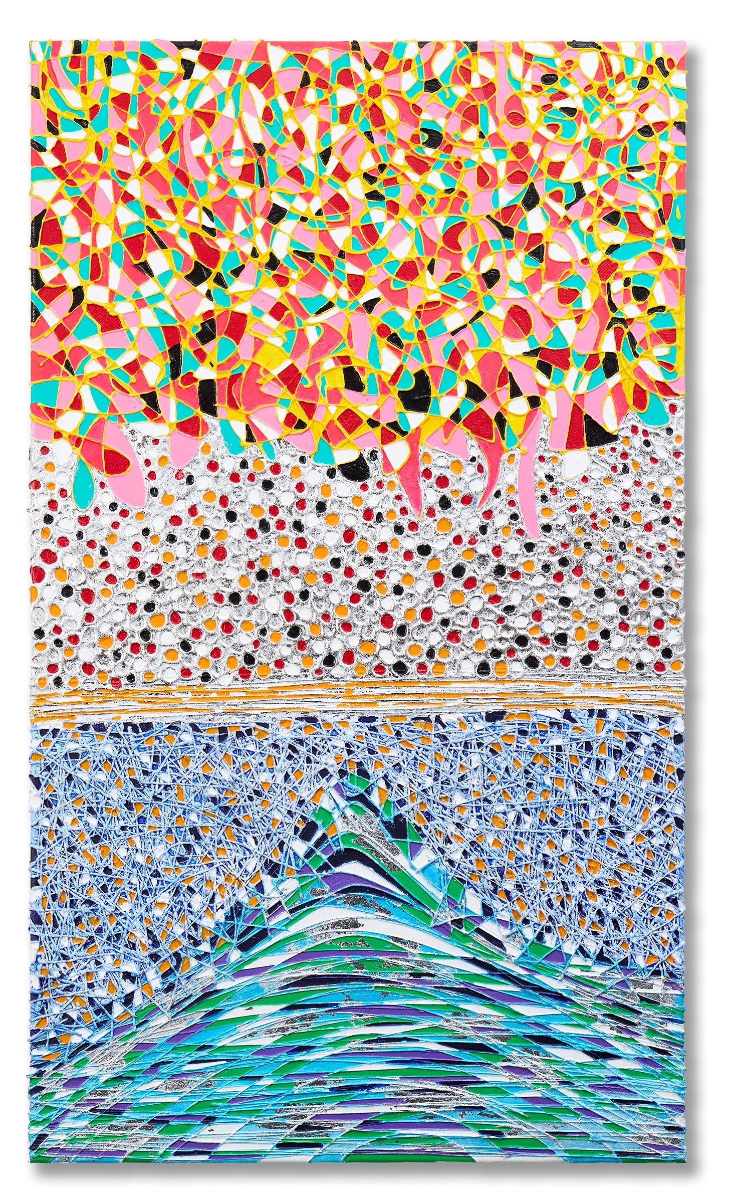 Keith Hall contemporary abstract artwork exploring colour, rhythm, and spatial relationships.
