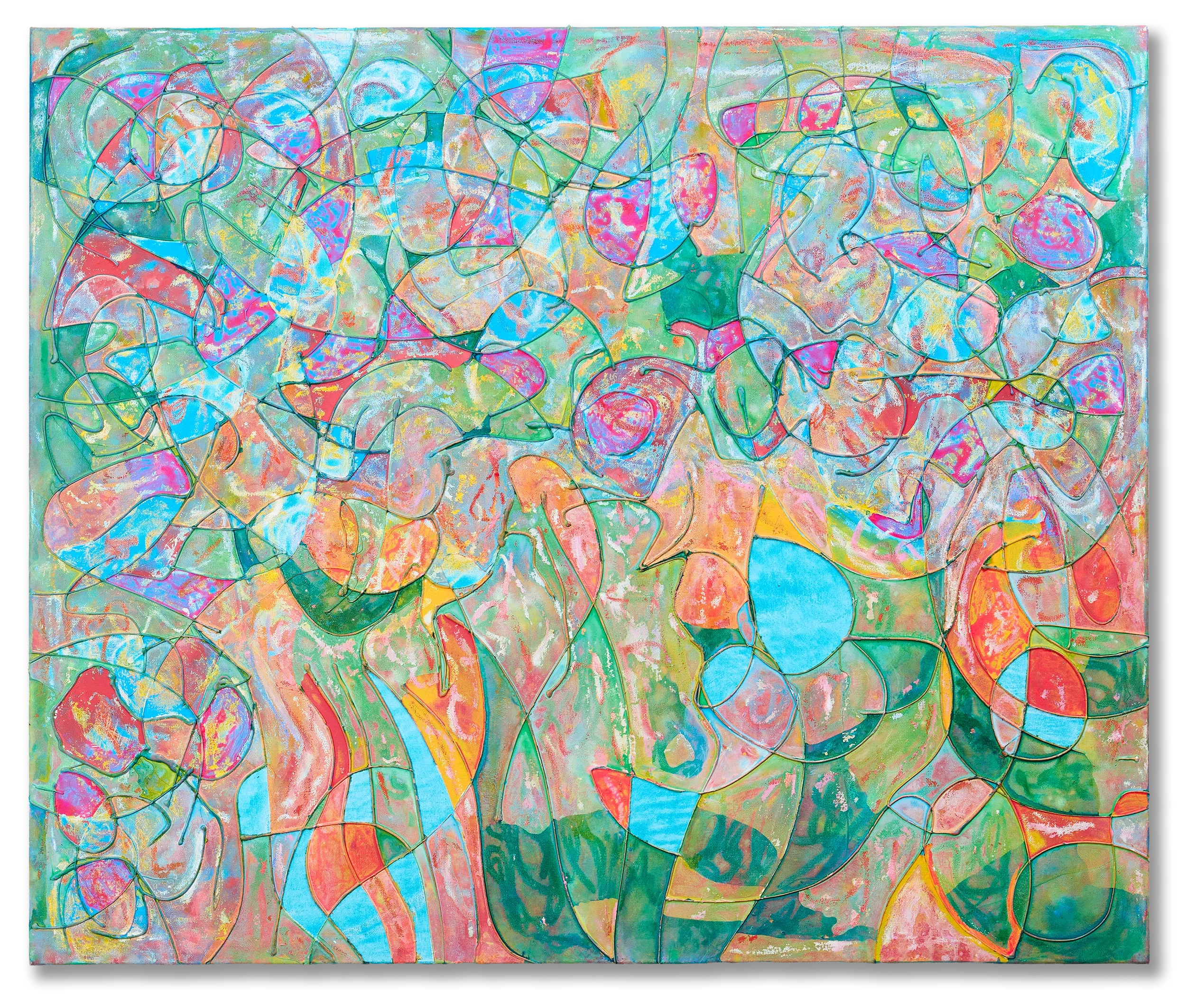 Original contemporary abstract painting by Keith Hall, London-born artist based in Shanghai.