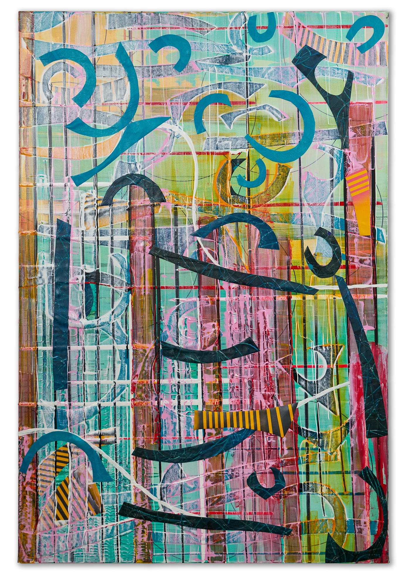Contemporary abstract painting by Keith Hall, London-born artist living and working in Shanghai.