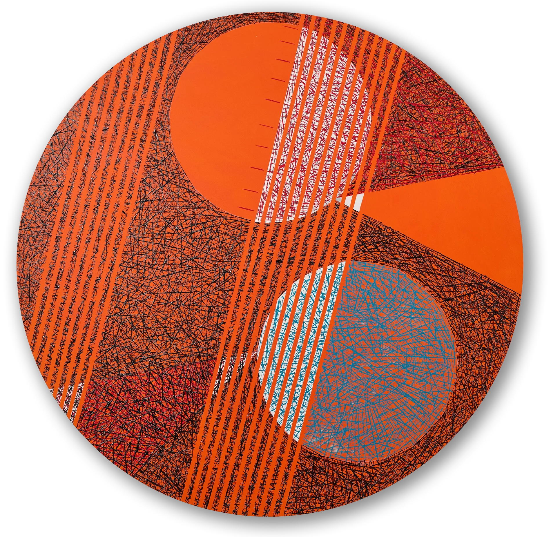 Contemporary abstract painting by Keith Hall, London-born artist living and working in Shanghai.