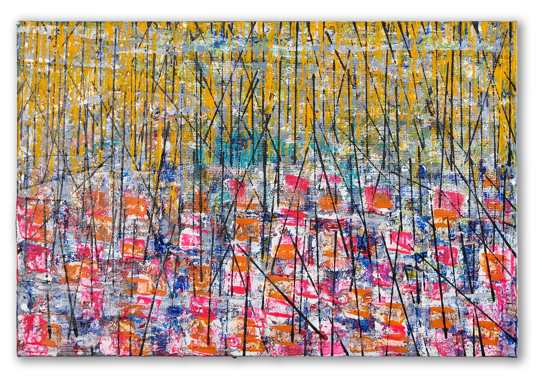 Original contemporary abstract artwork by Keith Hall exploring gesture, material, and atmosphere.