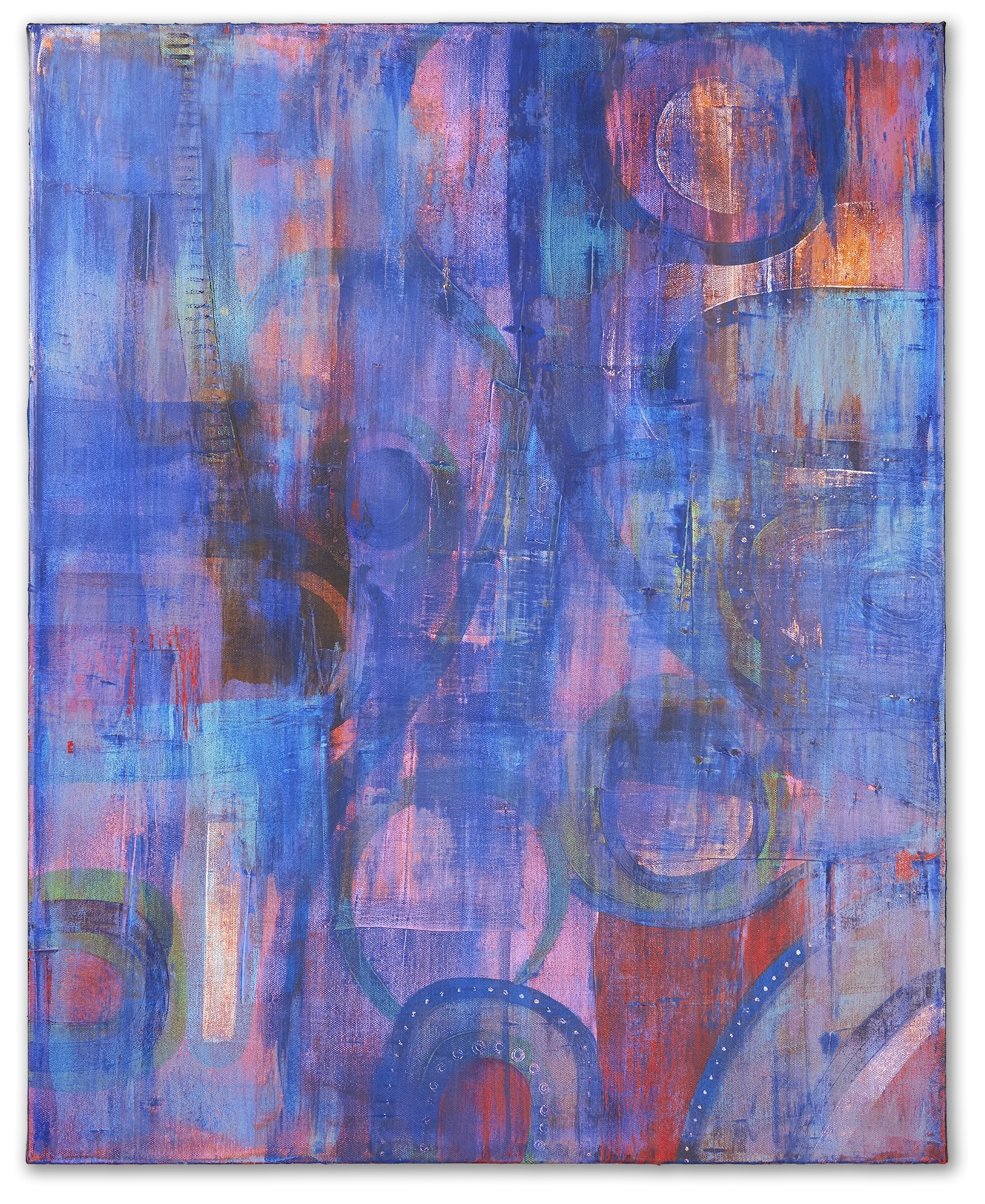Contemporary abstract artwork by Keith Hall, created with acrylic, pigment, and mixed media on canvas.