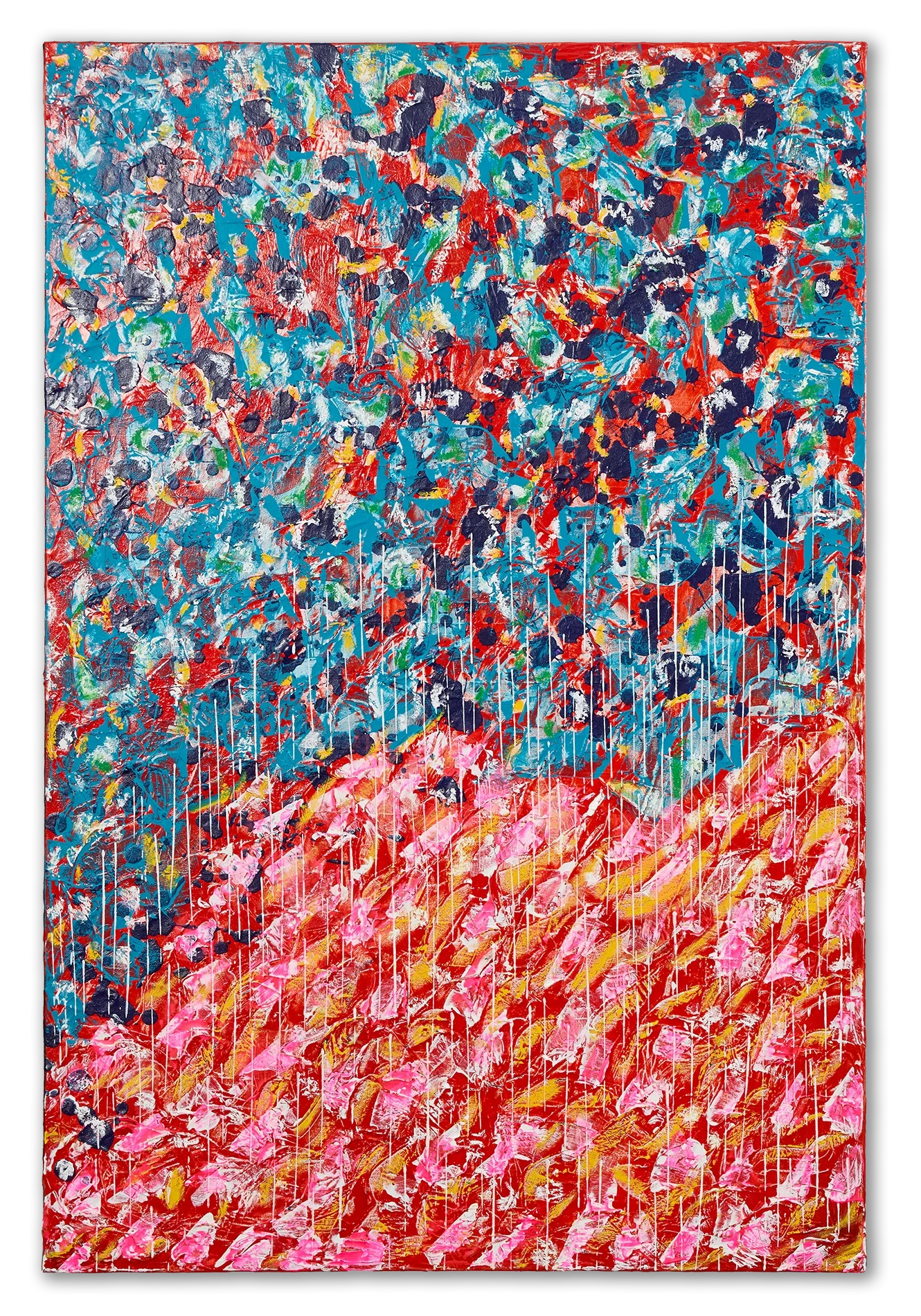Original abstract artwork by Keith Hall, contemporary artist known for intuitive, process-driven painting.