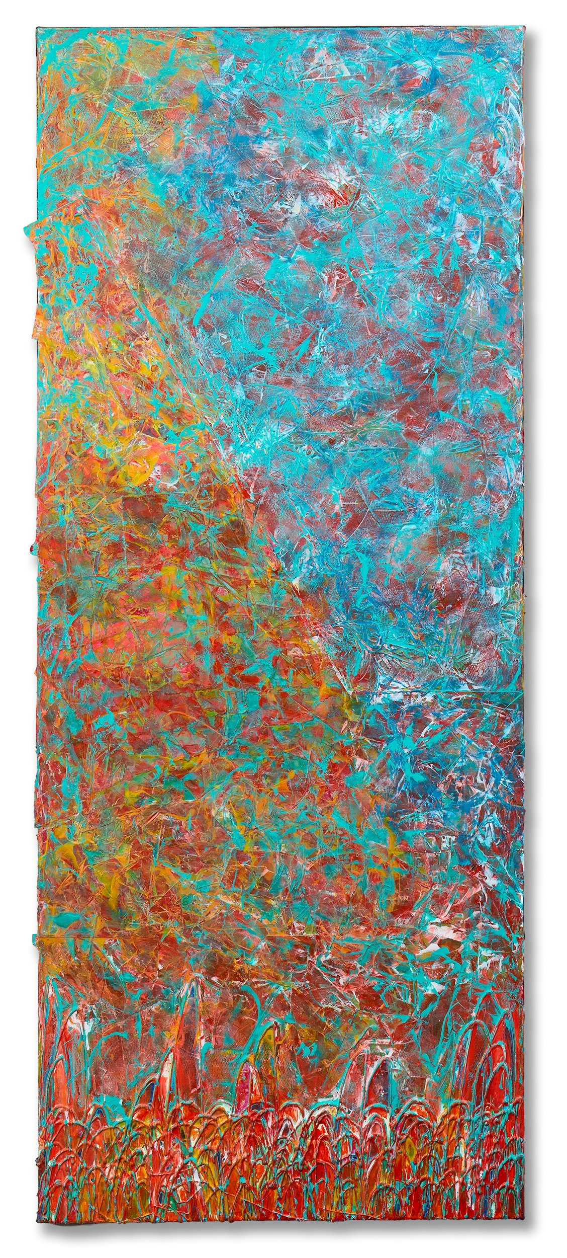 Original abstract painting by Keith Hall, London-born artist based in Shanghai.