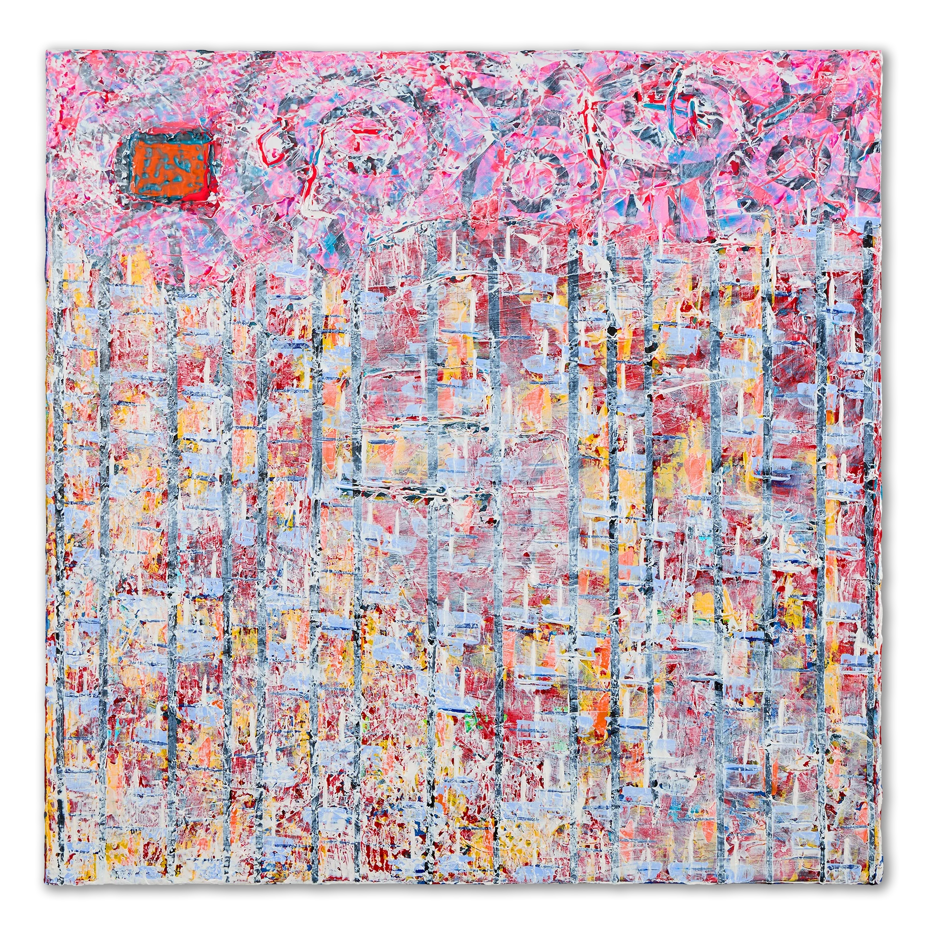 Original contemporary abstract artwork by Keith Hall exploring gesture, material, and atmosphere.
