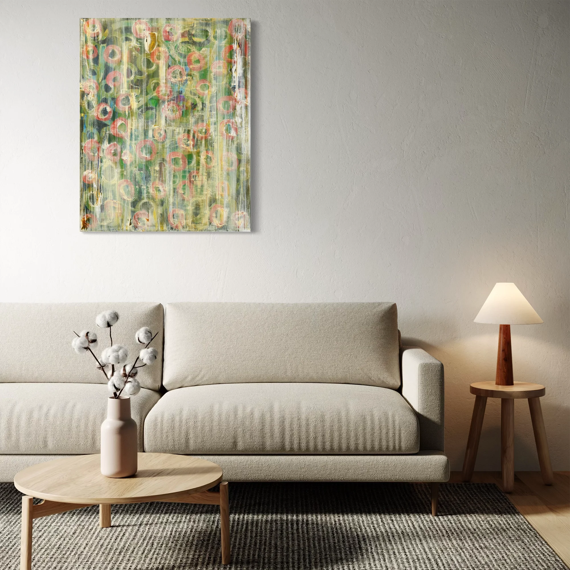 Contemporary abstract artwork by Keith Hall, created with acrylic, pigment, and mixed media on canvas.