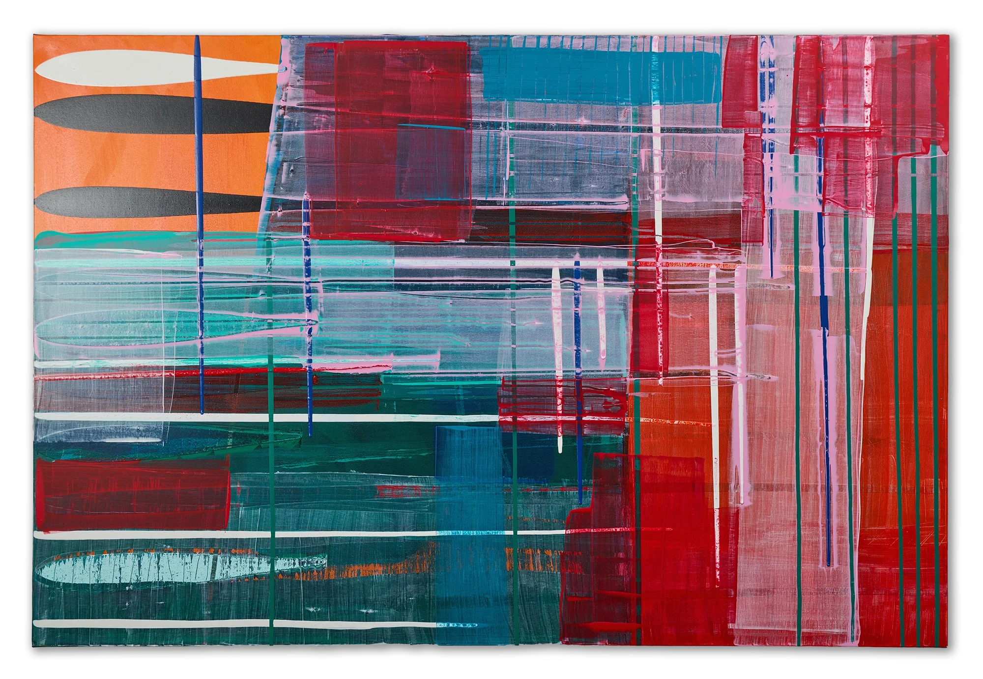 Original contemporary abstract artwork by Keith Hall exploring gesture, material, and atmosphere.