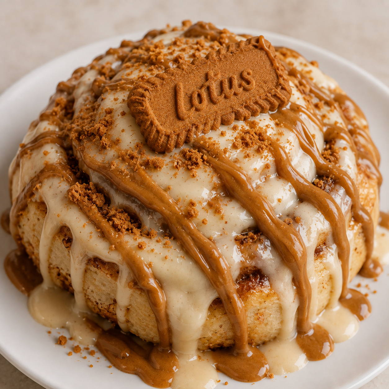 Cookie Butter Cinnamon Roll