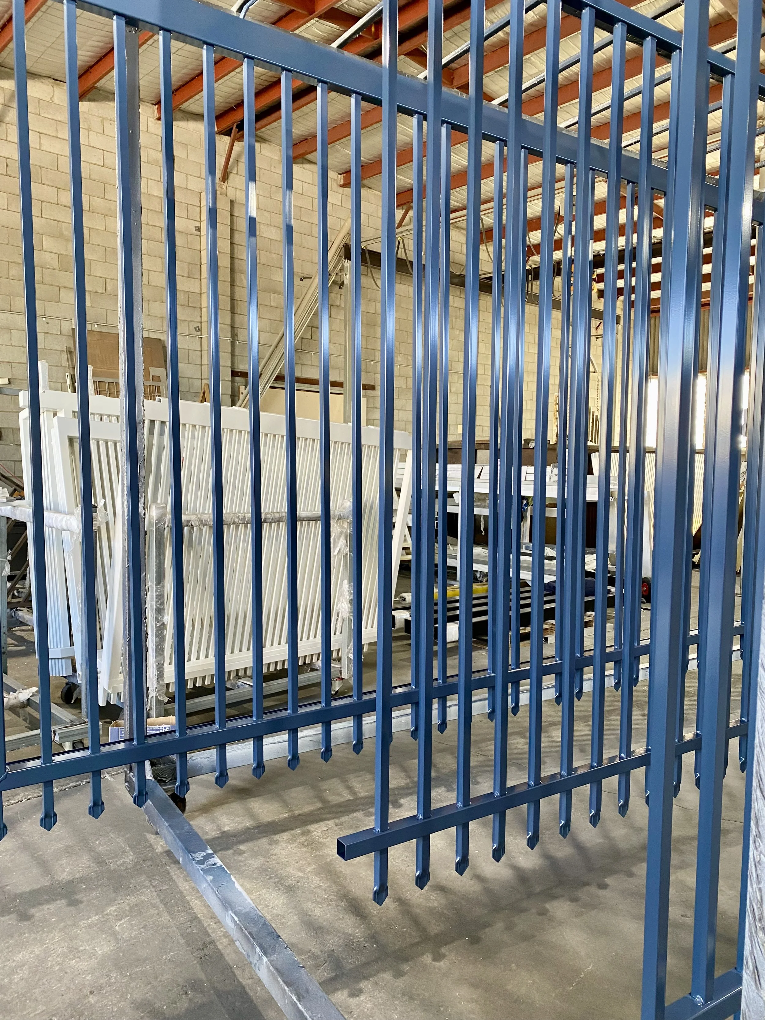 Front Gate after powdercoating by Swift Powdercoating & Fencing Brisbane