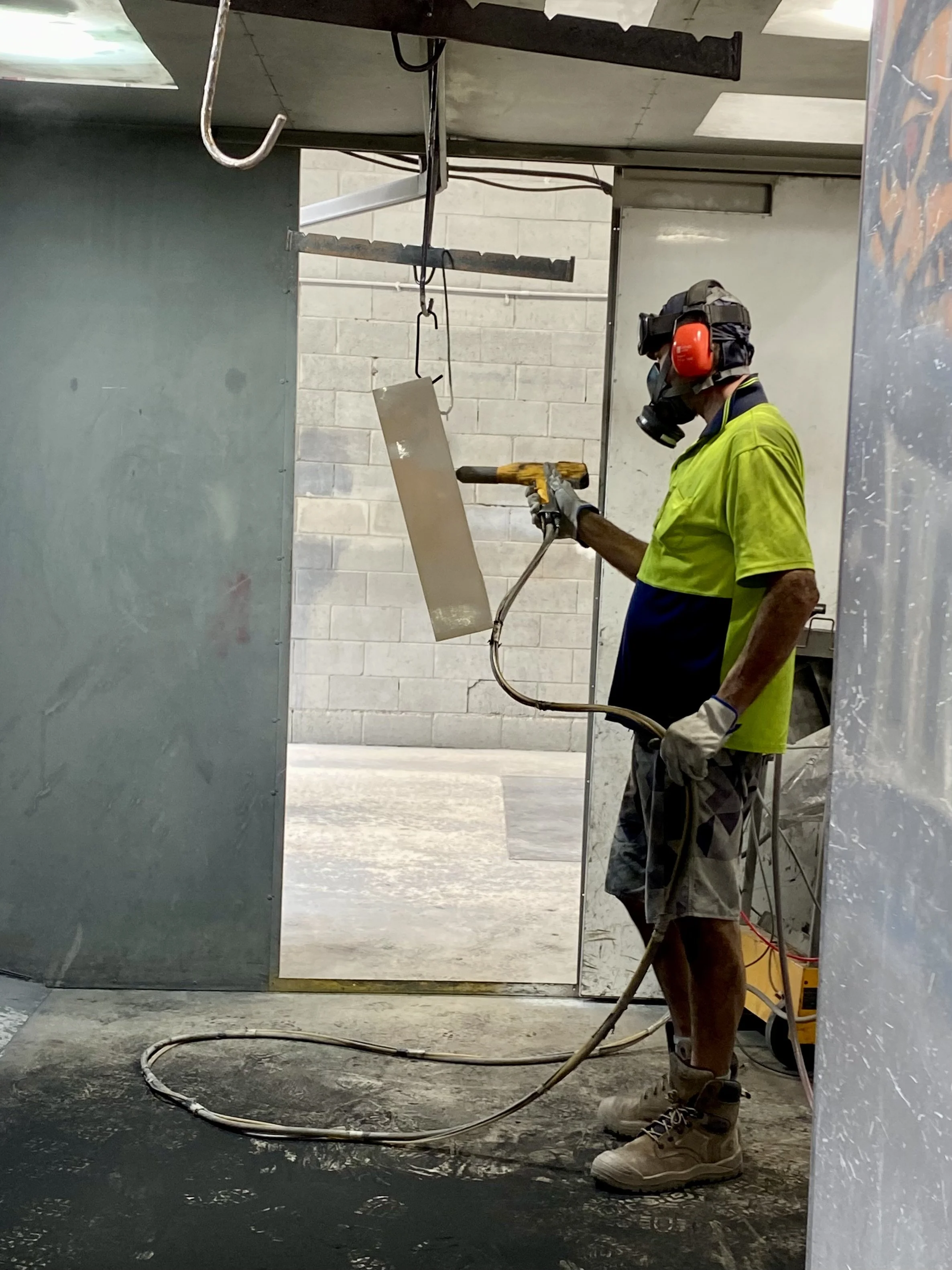 Swift Powdercoating & Fencing Brisbane workshop team