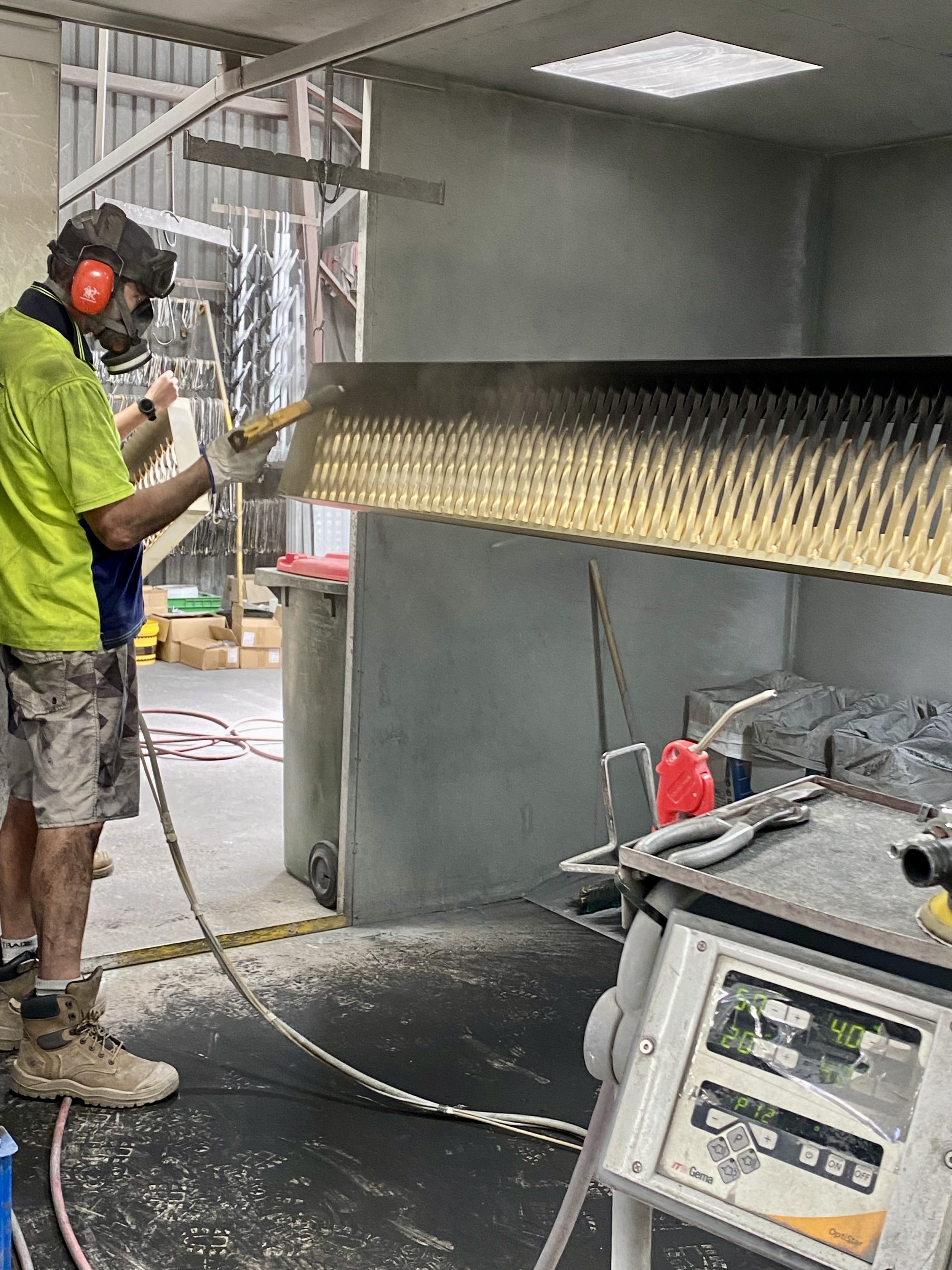Aluminium panel built by Swift powdercoating and Fencing Brisbane