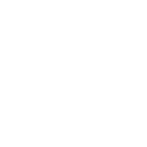 Outline of a staircase with a handrail on a black background.
