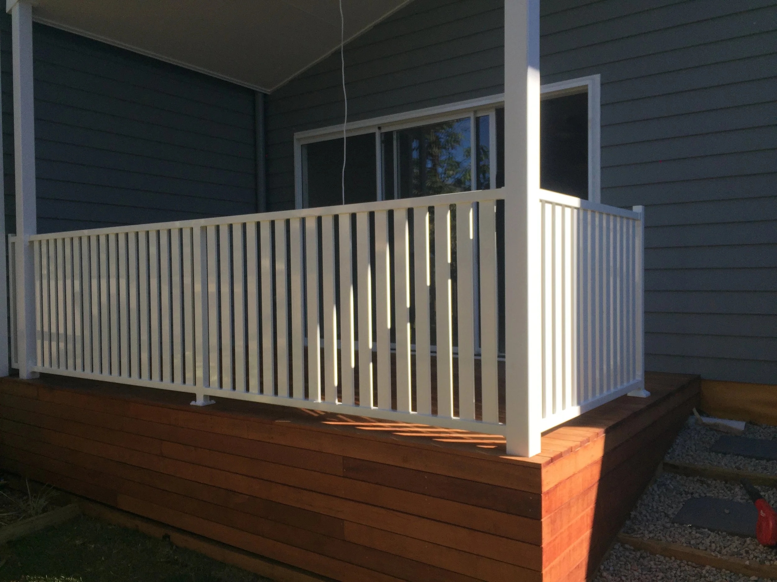 Balustrade manufactured and installed by Swift Powdercoating and Fencing Brisbane