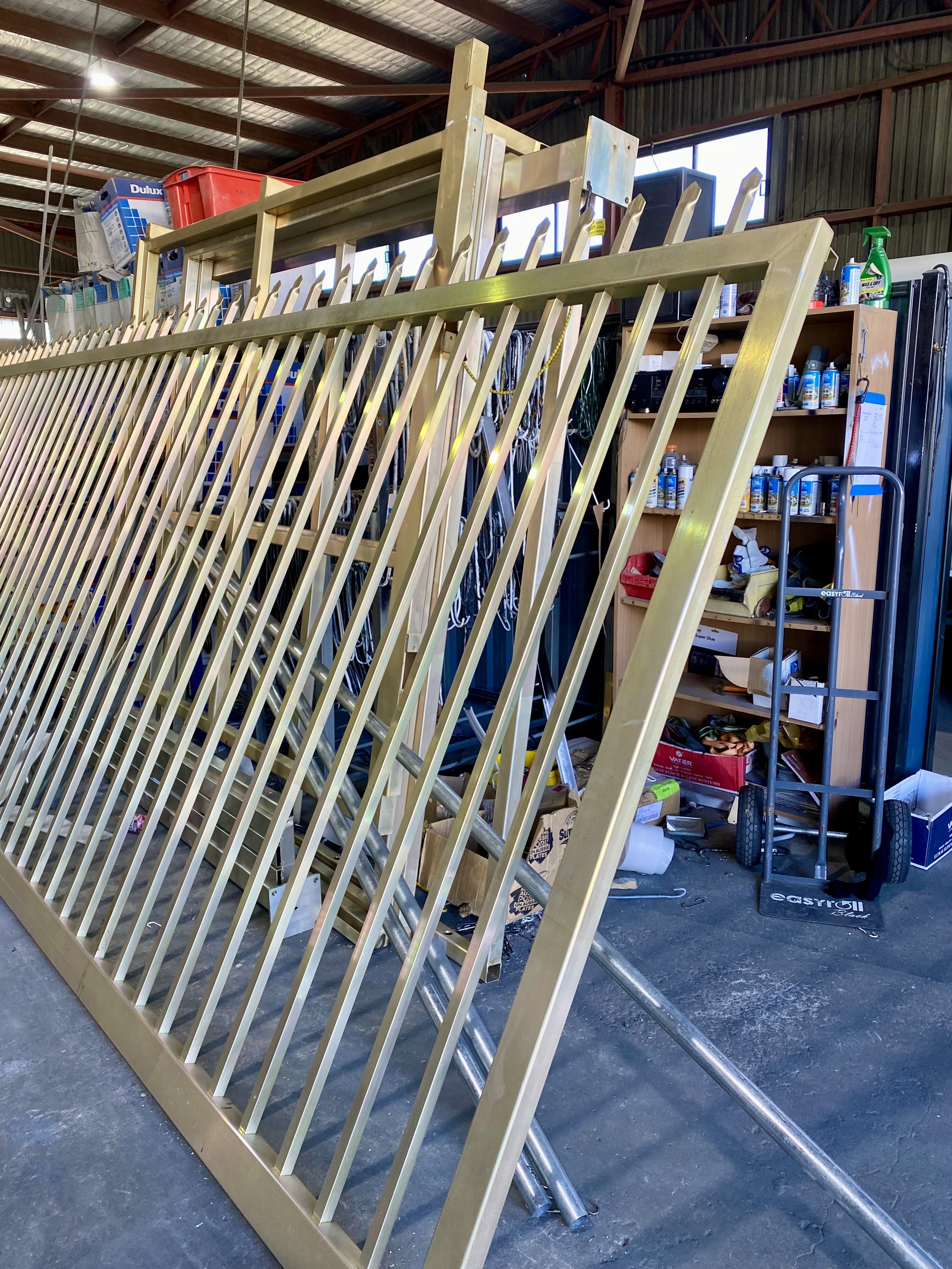 Front Gate before powdercoating  - manufactured by Swift Powdercoating & Fencing Brisbane