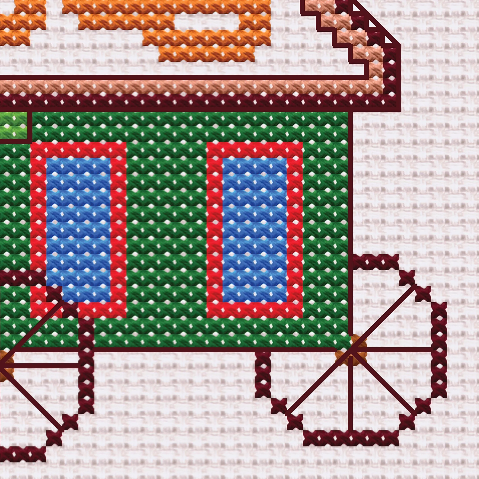 Jerusalem Kaak Cart Pattern