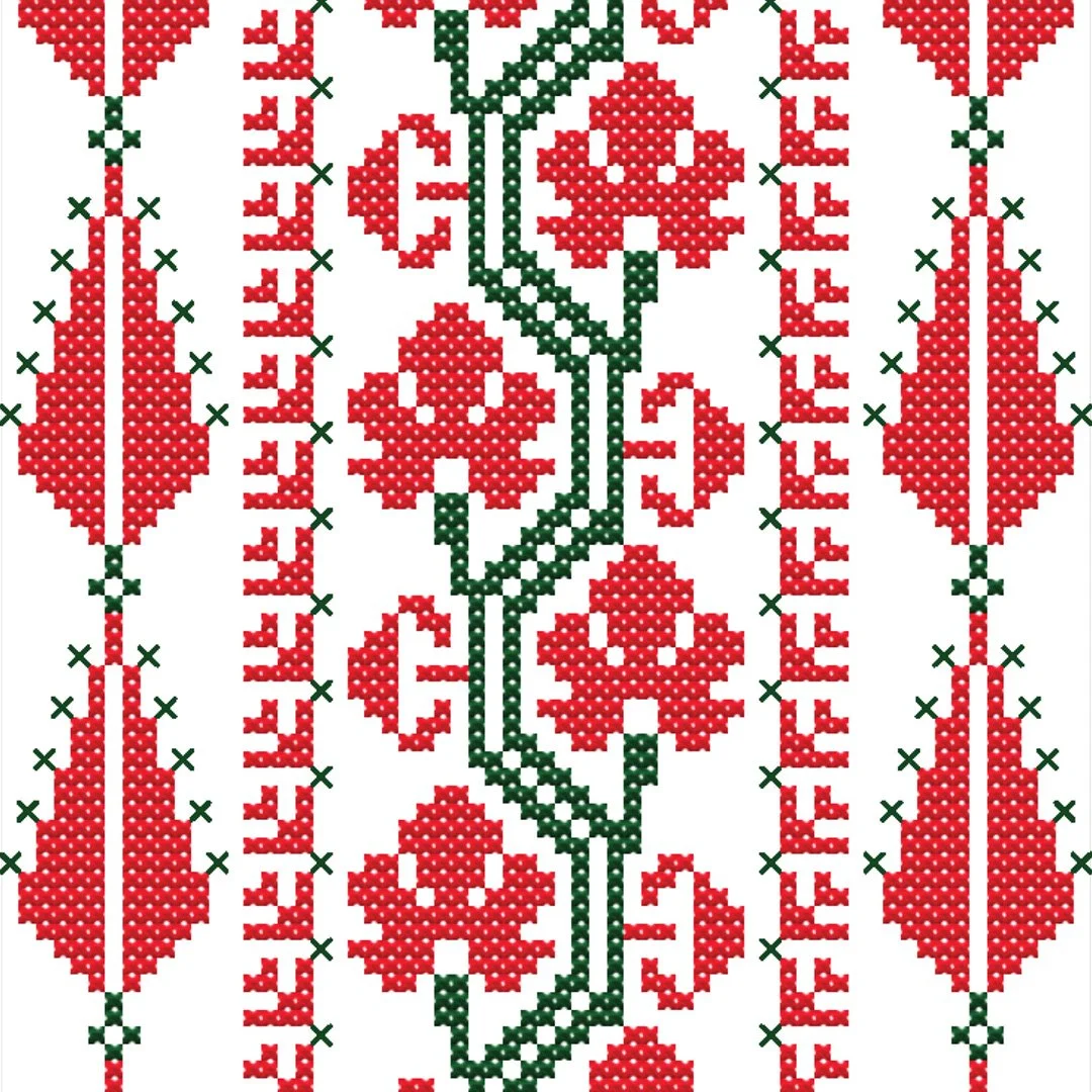 Tatreez Belt Design Pattern 6