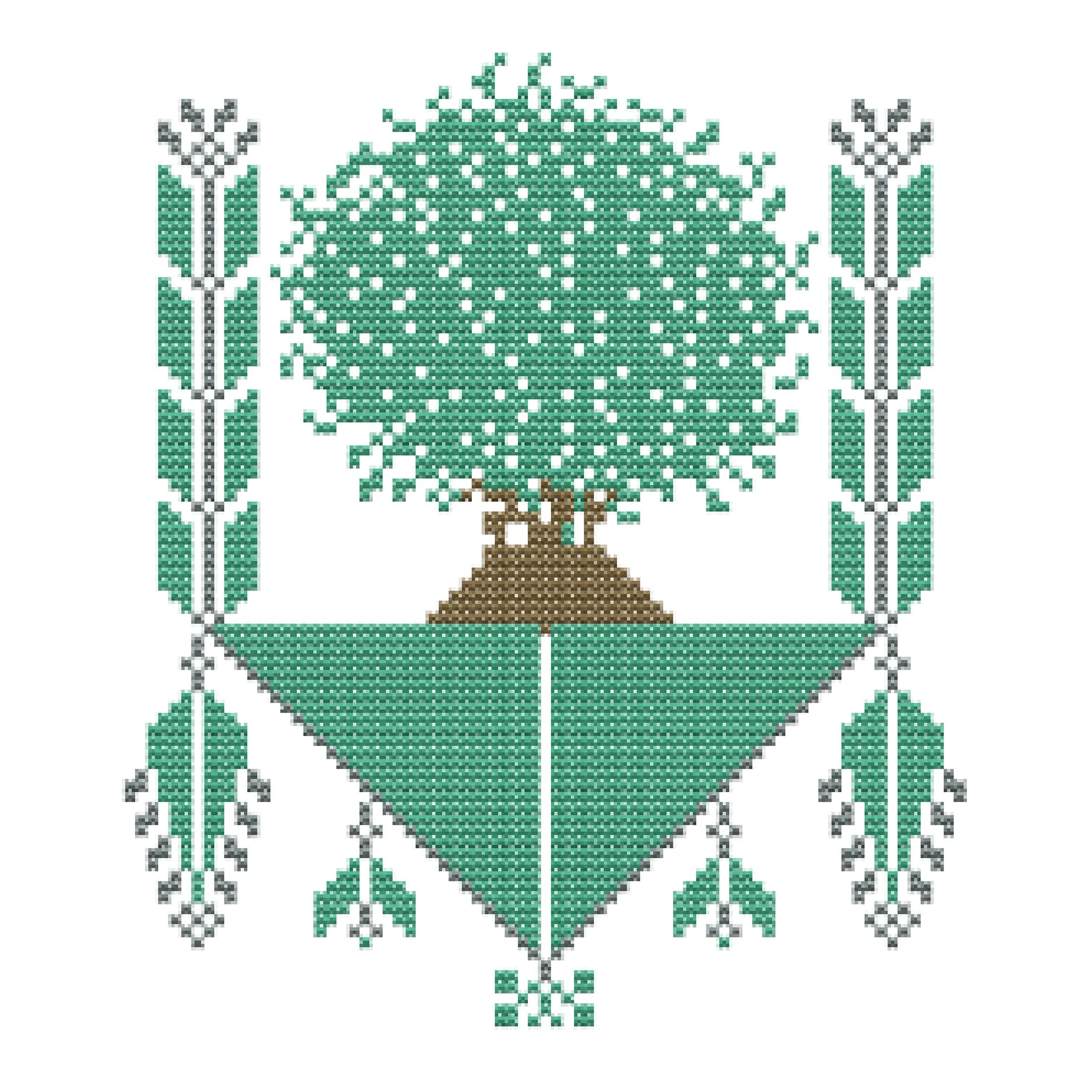 Olive Tree Palestine Wall Hanging Design Pattern
