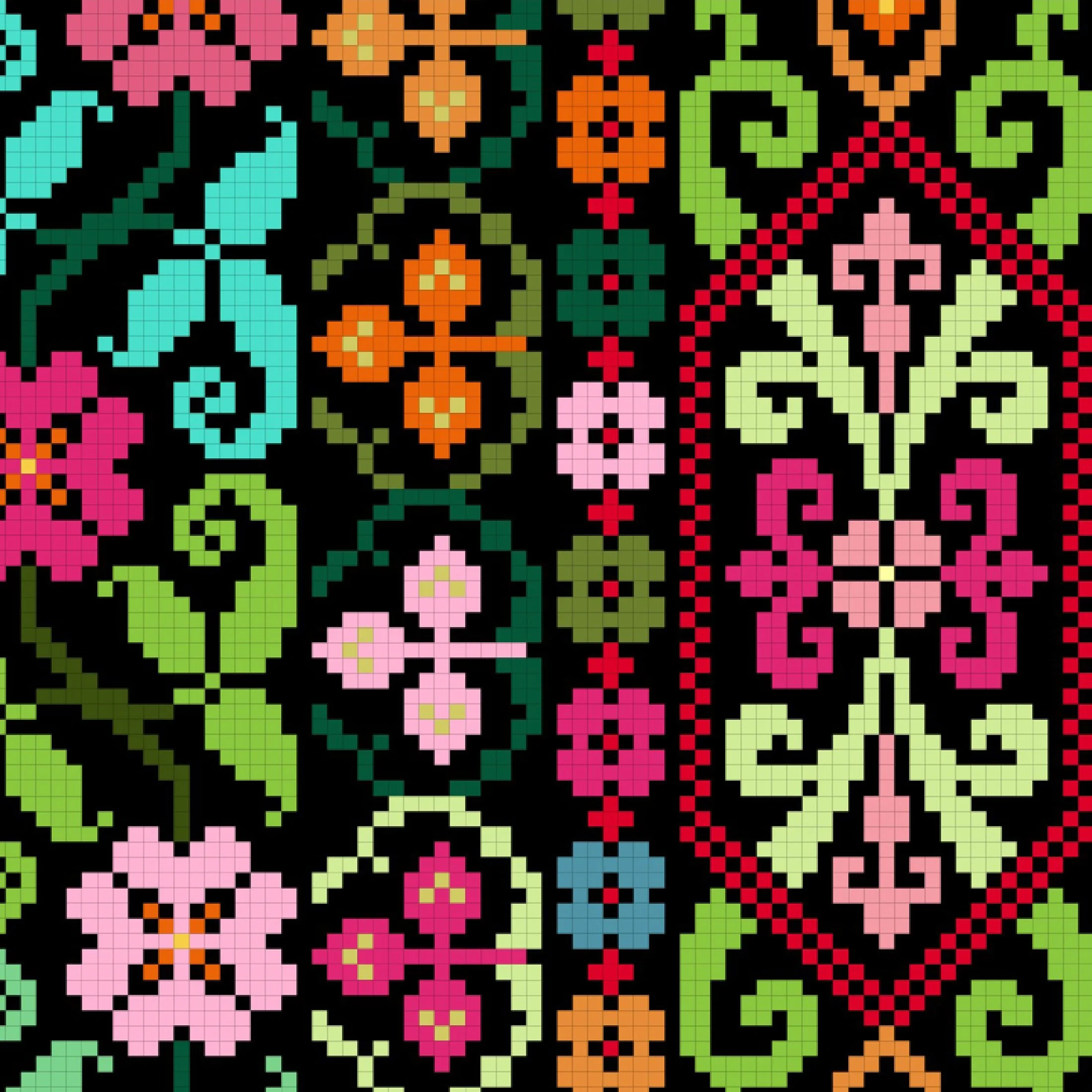 Embroidered Rug Pattern