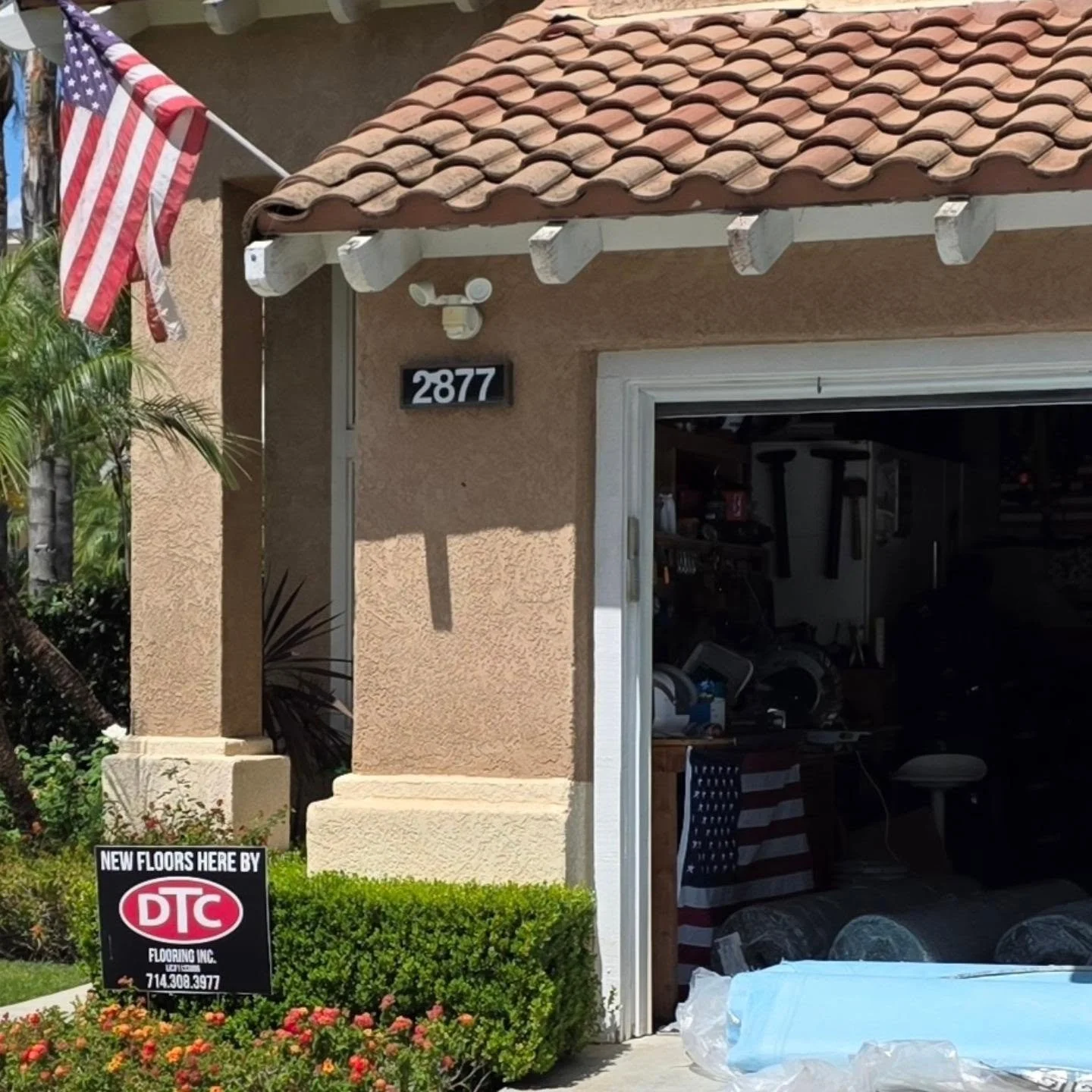 2 of my favorite things on a Monday. New Carpet and America! Can't beat that with a carpet rake... #mondaymood #ocflooring #carpet #america