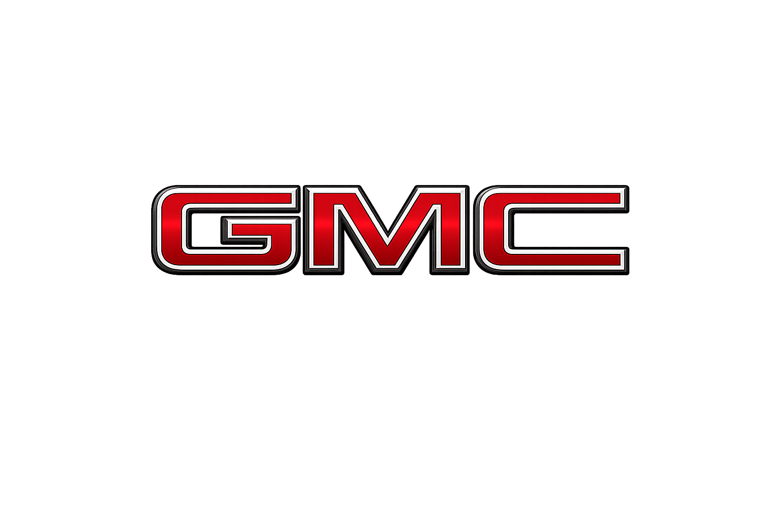 GMC logo in red and black lettering.