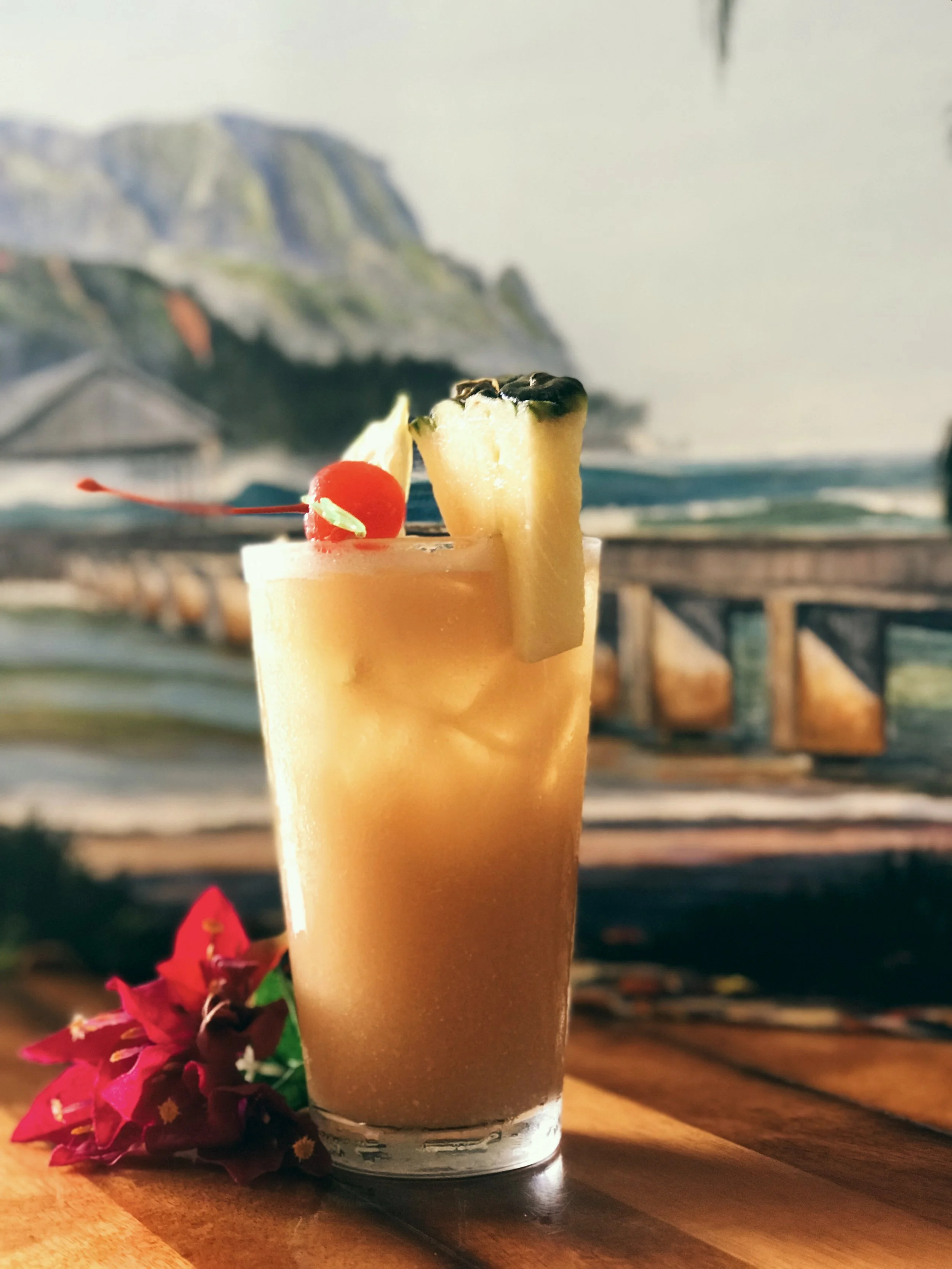 A glass of a scotch on the rocks
