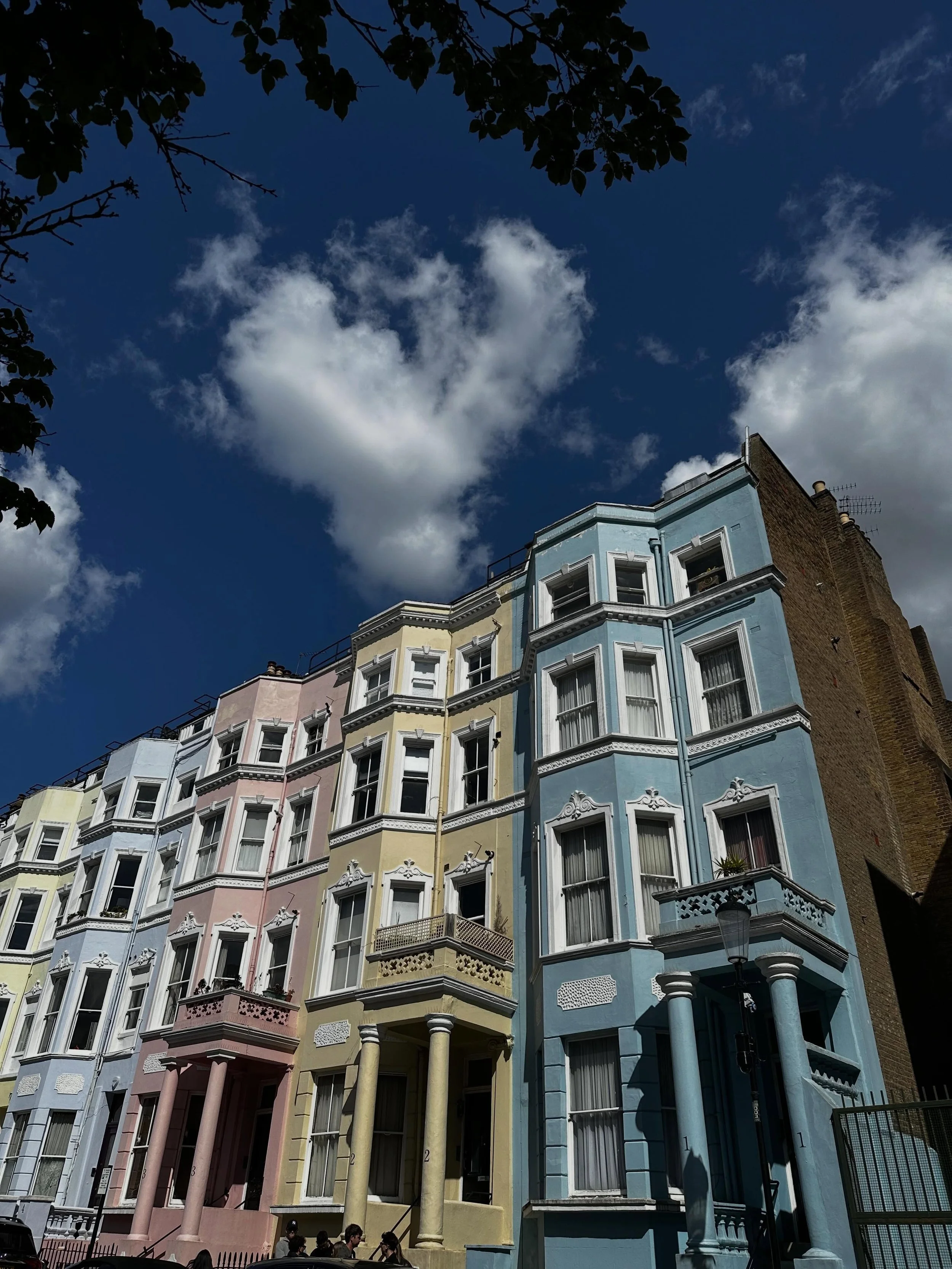 can you tell one of my favourite romance films is Notting Hill? 

Is is spring, is it summer, or somewhere in between 

one thing I can tell is London has colour and life in it again 

people are happier, sun is shining, days are longer 

finally che