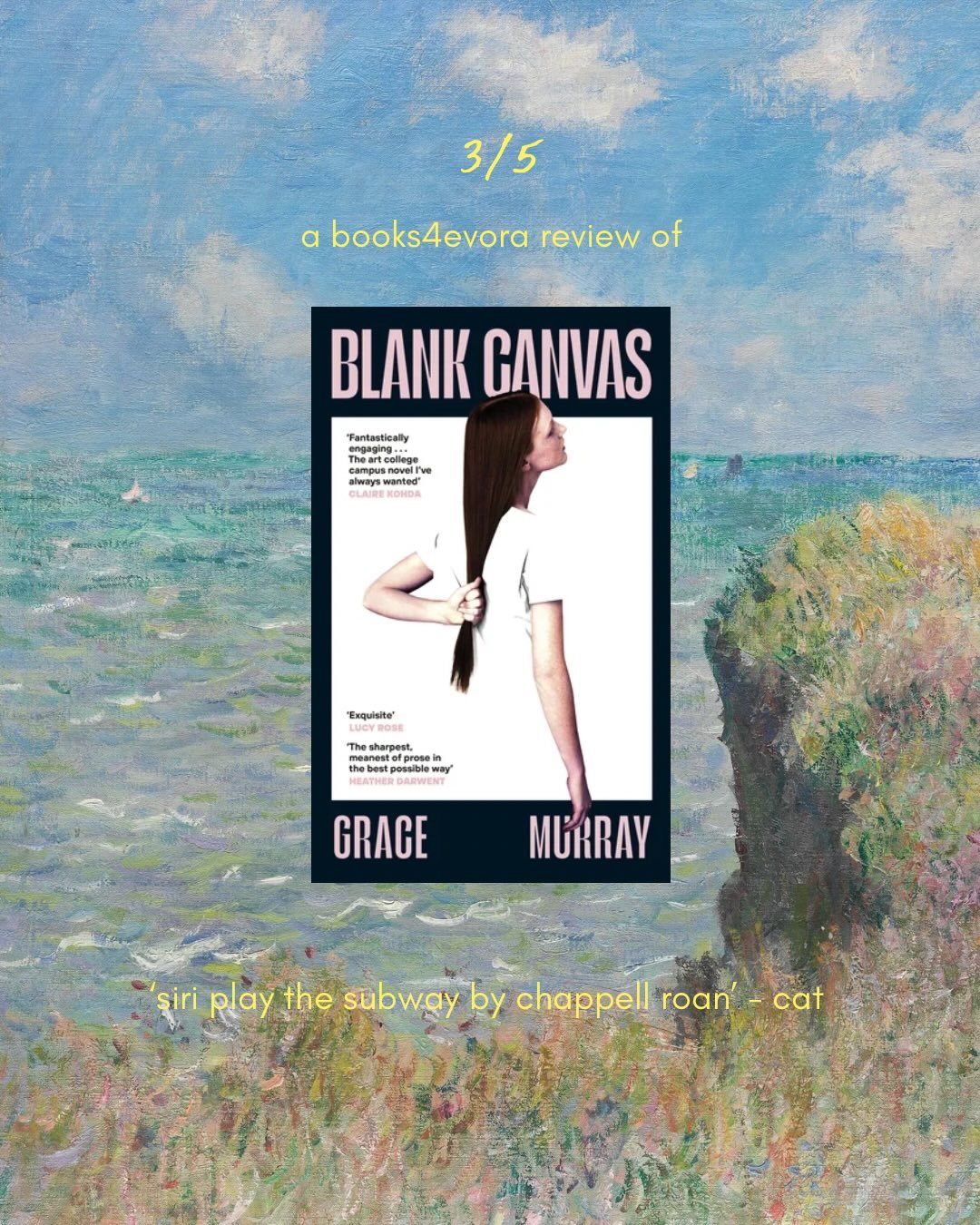 when art imitates life&hellip;

this book was not only one about art, but queer art and that has to be celebrated on this very month 

wlw is quite a doomed trope when it comes to romances, especially in literary fiction 

when do women get to be hap