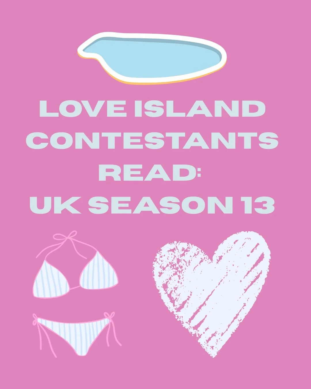 this week a hot new bombshell&rsquo;s entered the villa 

I haven&rsquo;t been watching on telly but my Explore page has been filled with clips 

Season 13 has been cool but a bit cursed, maybe cause it&rsquo;s number 13 

I love recommending books t