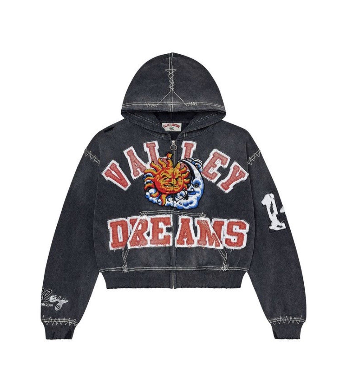 "BLACK SUNNY' ZIP UP