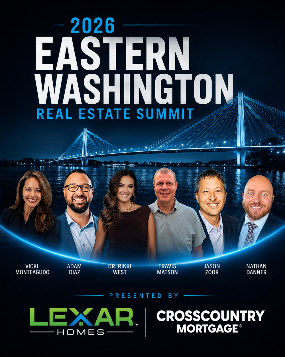 2026 Eastern Washington Real Estate Summit flyer with speakers