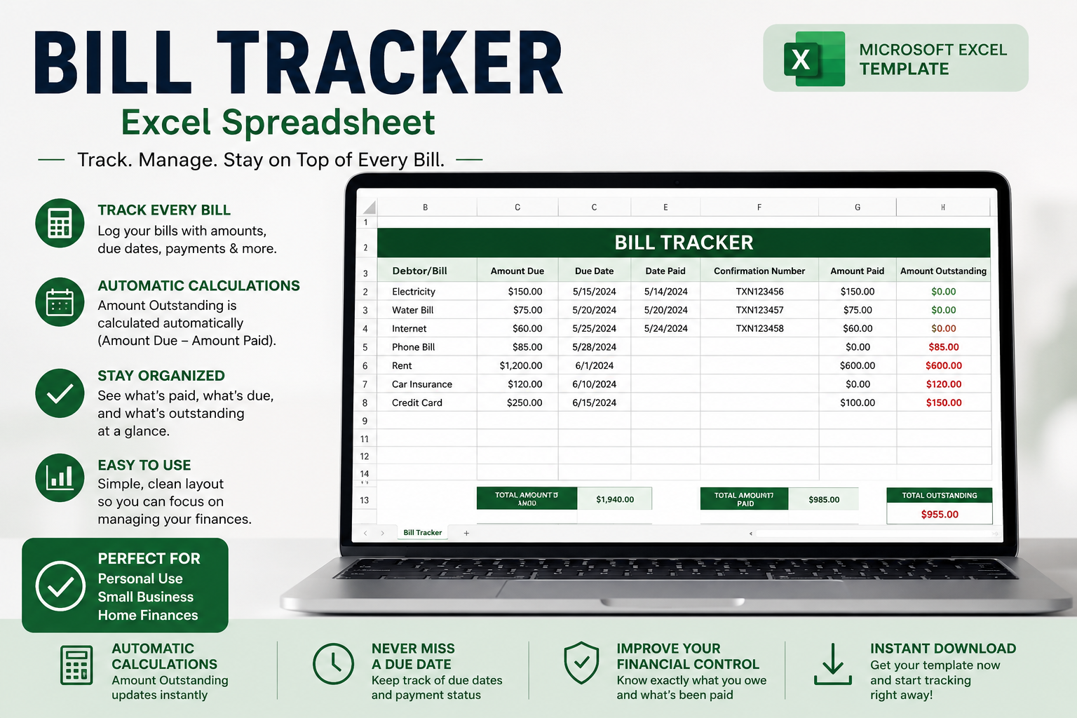 DeweyTheTaxMan AUTOMATED EXPENSE SHEET