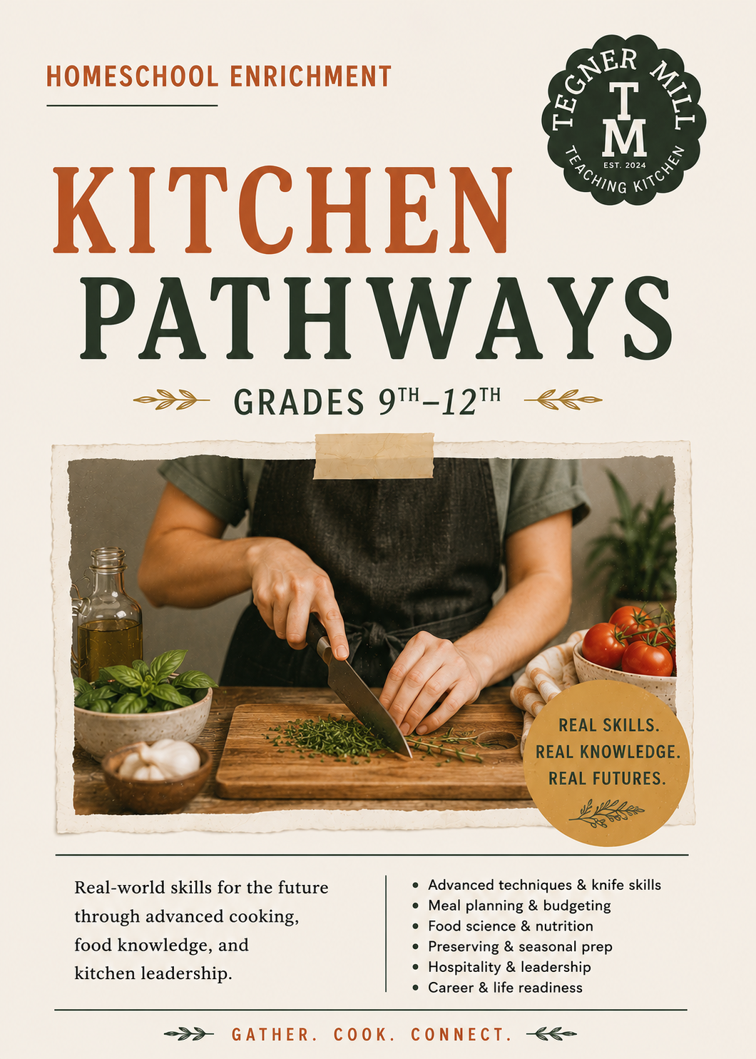 HS Kitchen Pathway: Fall Semester