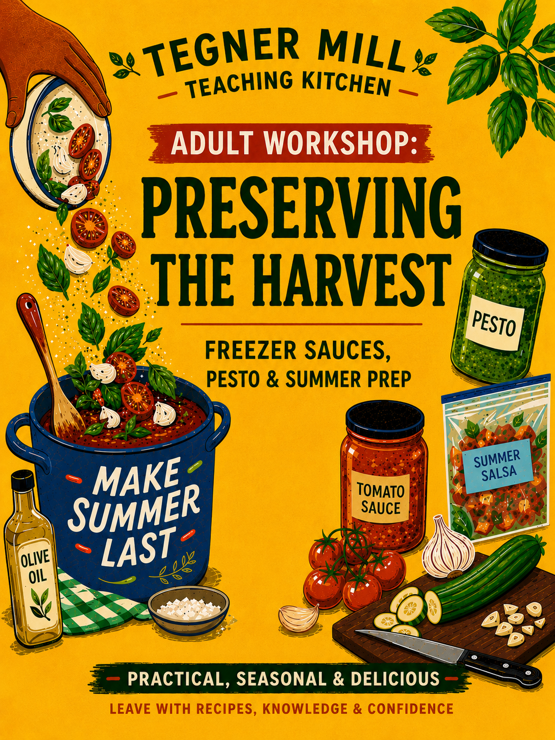 Freezer Sauces, Pesto & Seasonal Prep