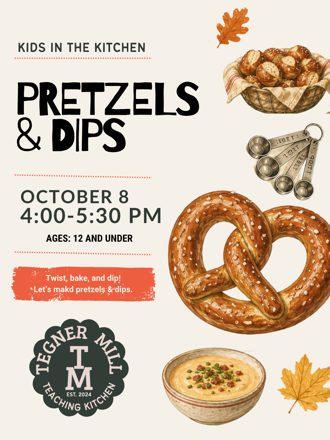 Kids in the Kitchen: Pretzels and Dips