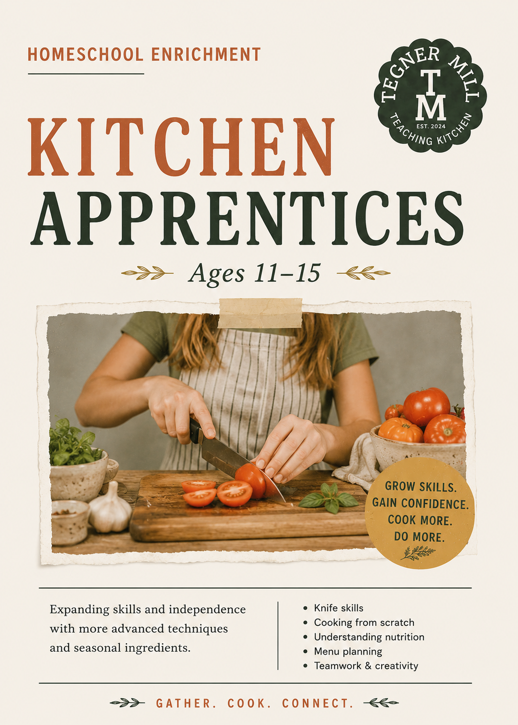 Kitchen Apprentice: Fall Semester