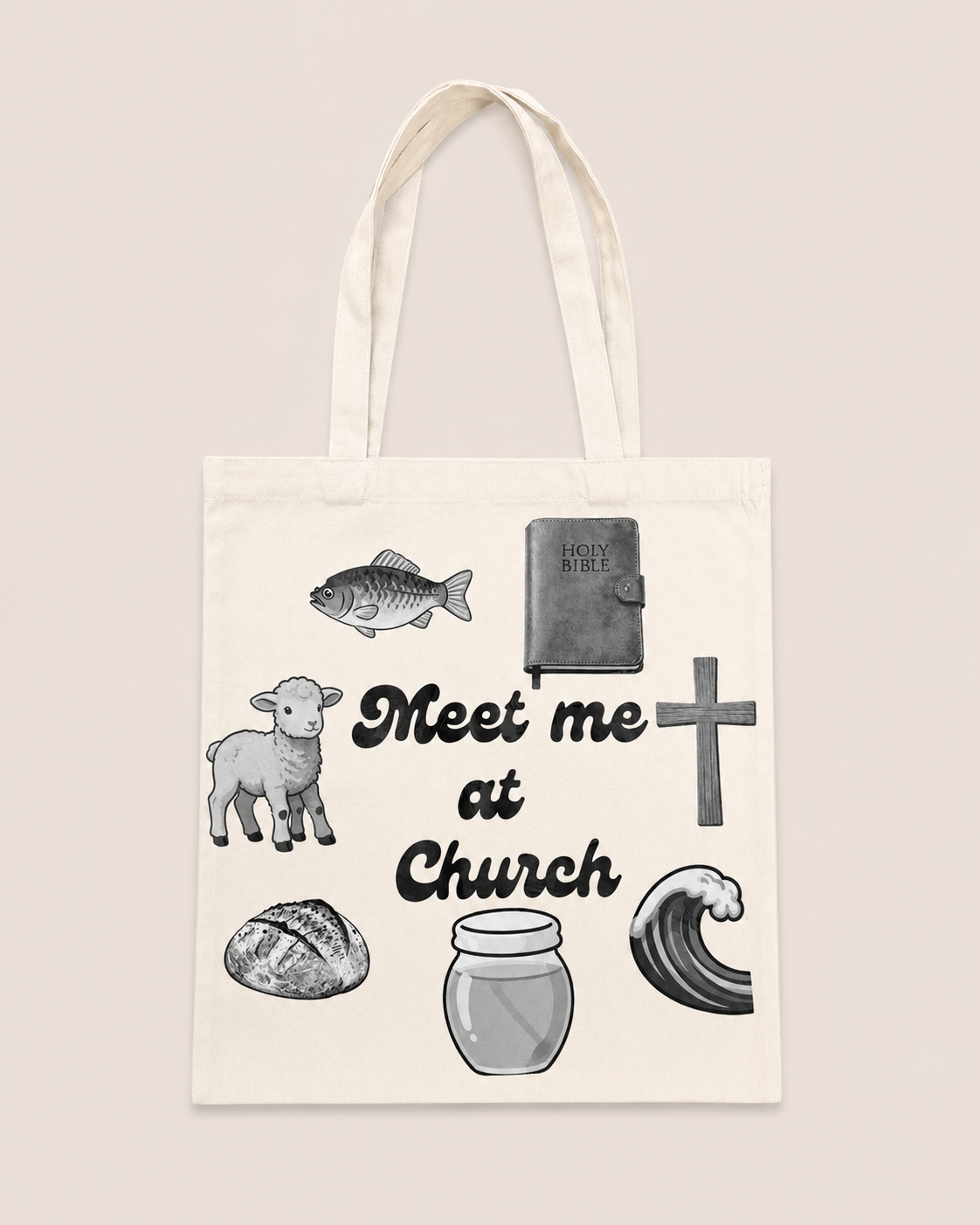 Meet Me At Church Tote