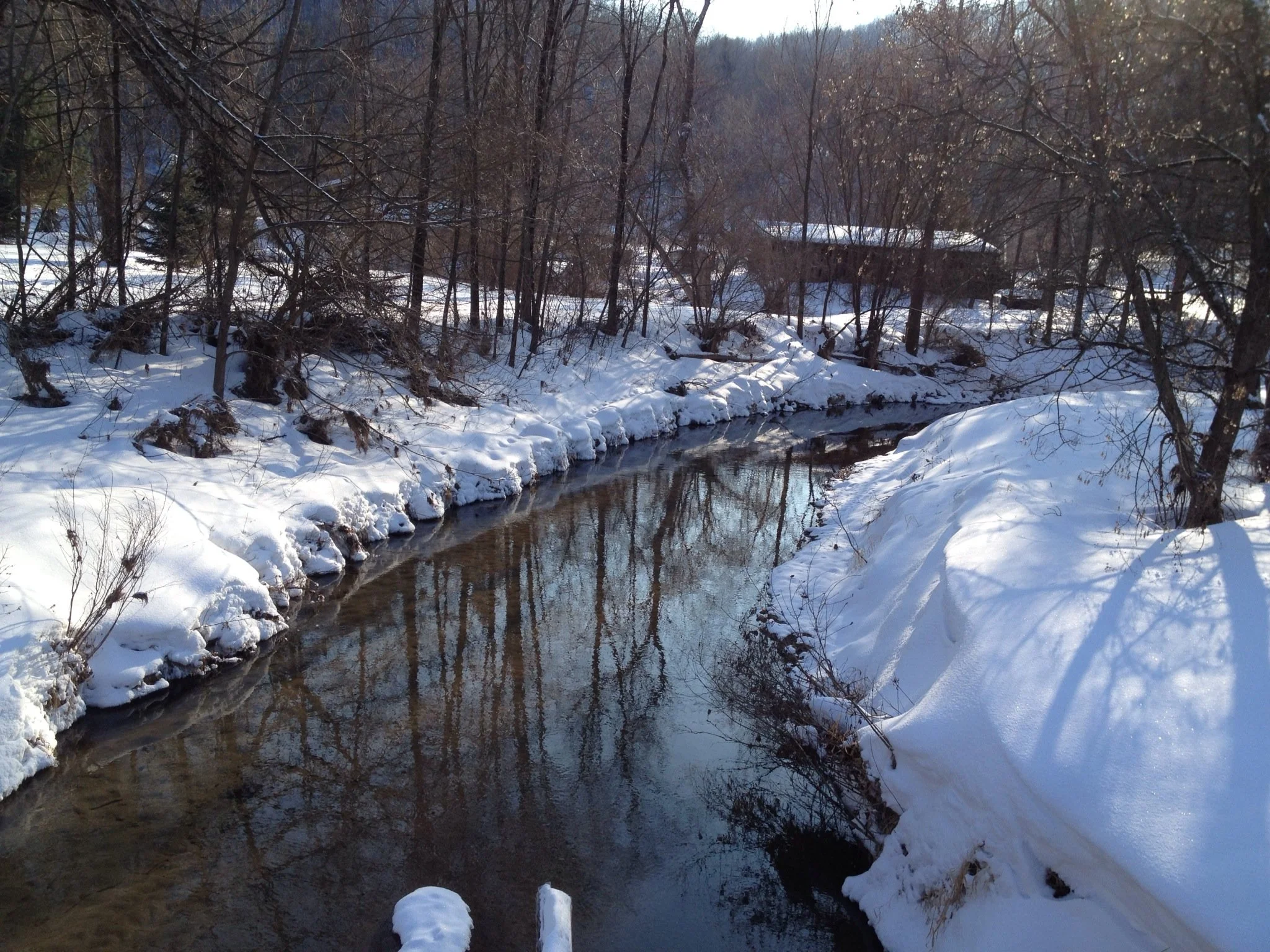 Creek in Snow - winter (at bridge).jpg