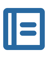 Icon of a book with a bookmark