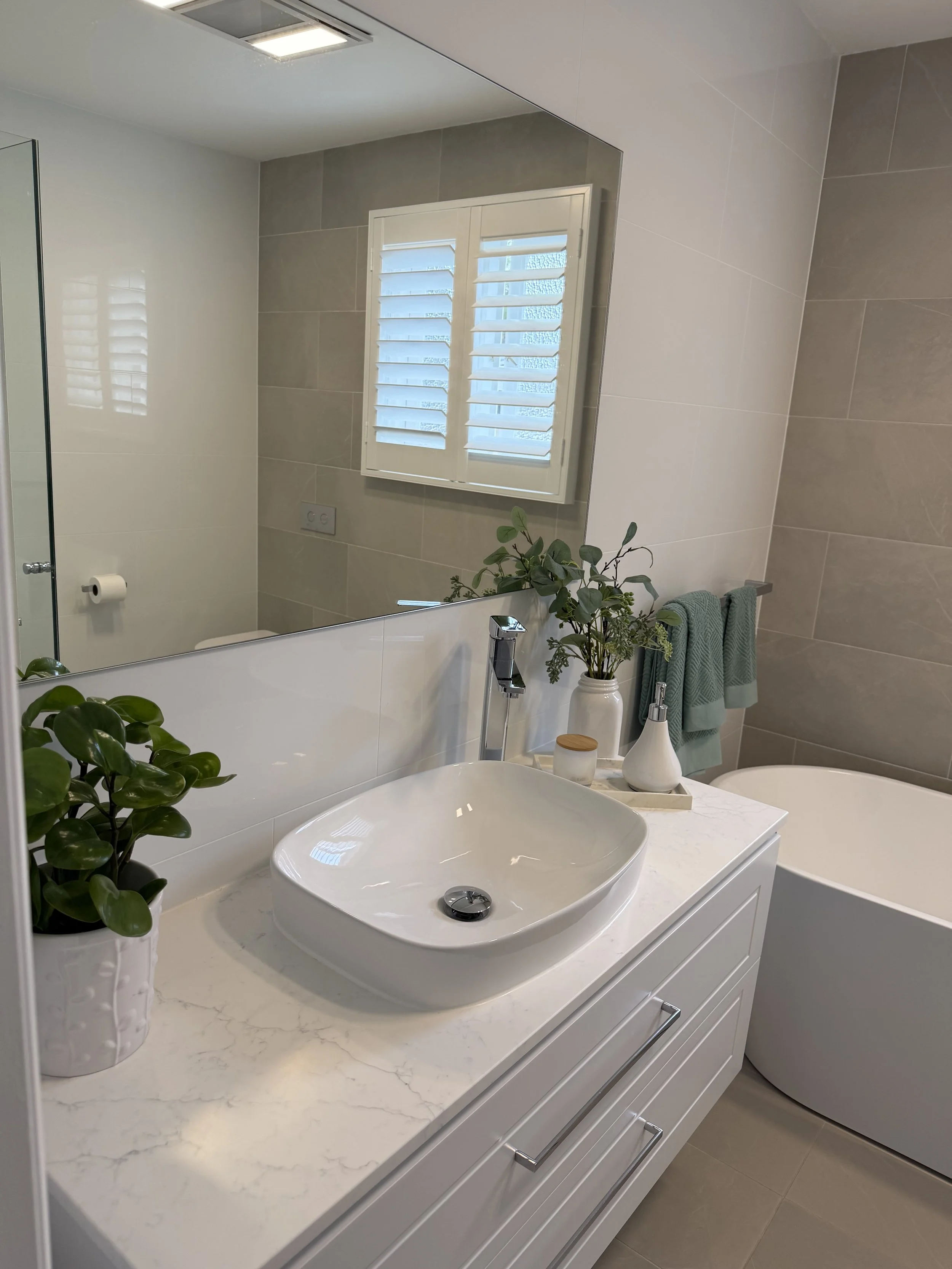 cleaned bathroom